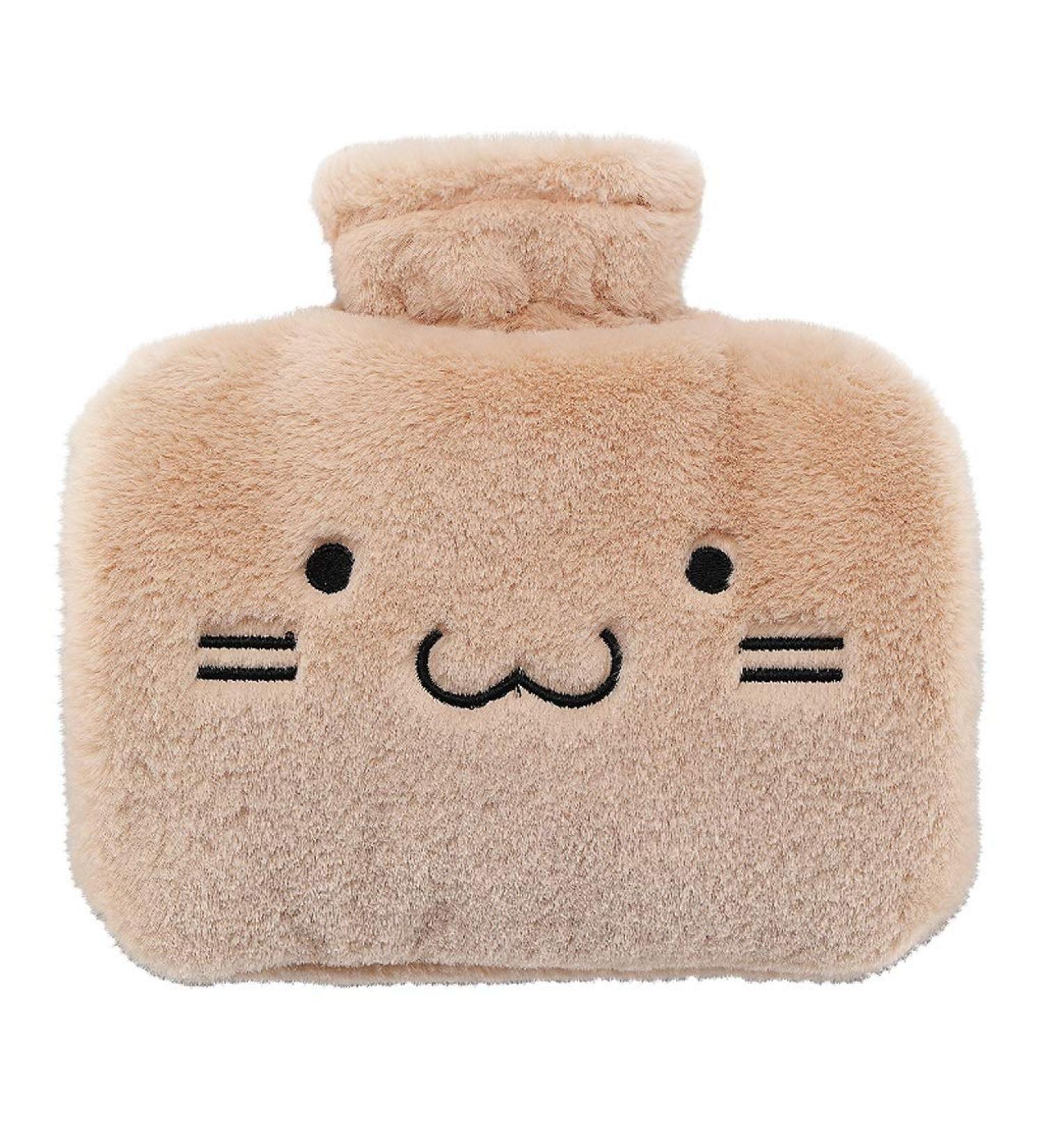 MAIES Premium Classic Hot Water Bottle - Long-Lasting Rubber Heat & Cold Pack with Soft Fleece Cover - Reusable & Portable for International Shipping - Buy Online on GoSupps.com