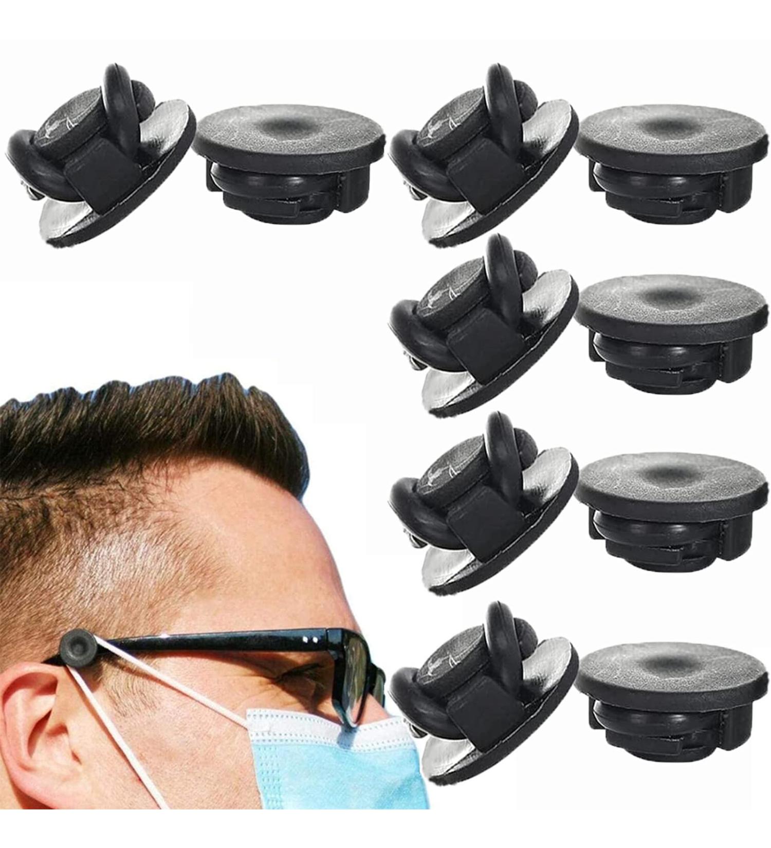 Fik Mask Holder (10 Pieces) - Elastic Ear Relief Mask Extender - Black Slippery Mask Extension for Comfort - Buy Online on GoSupps.com