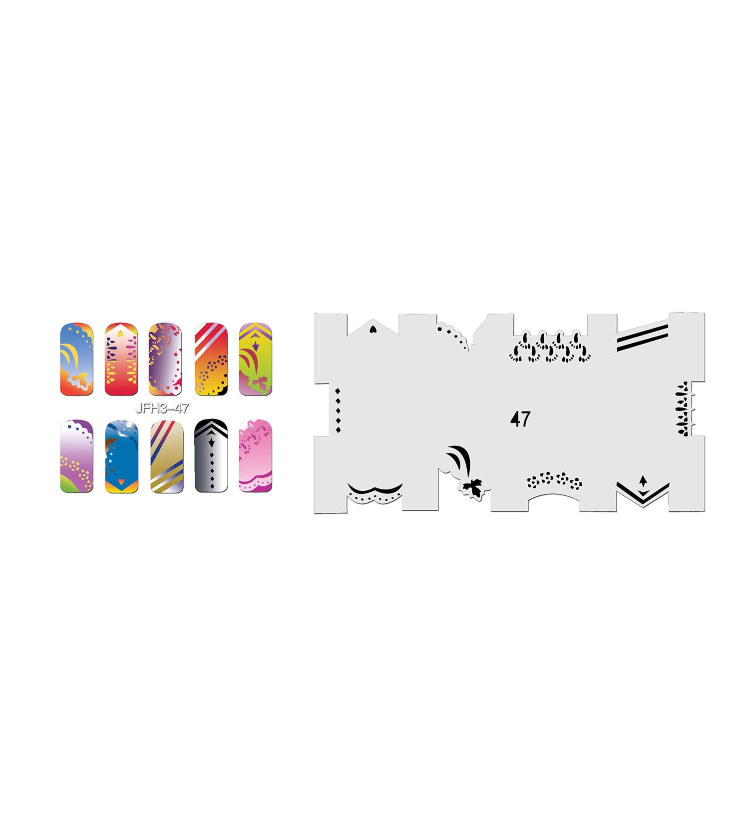Fingernail stencil (airbrush nail art) Fengda JFH03-047