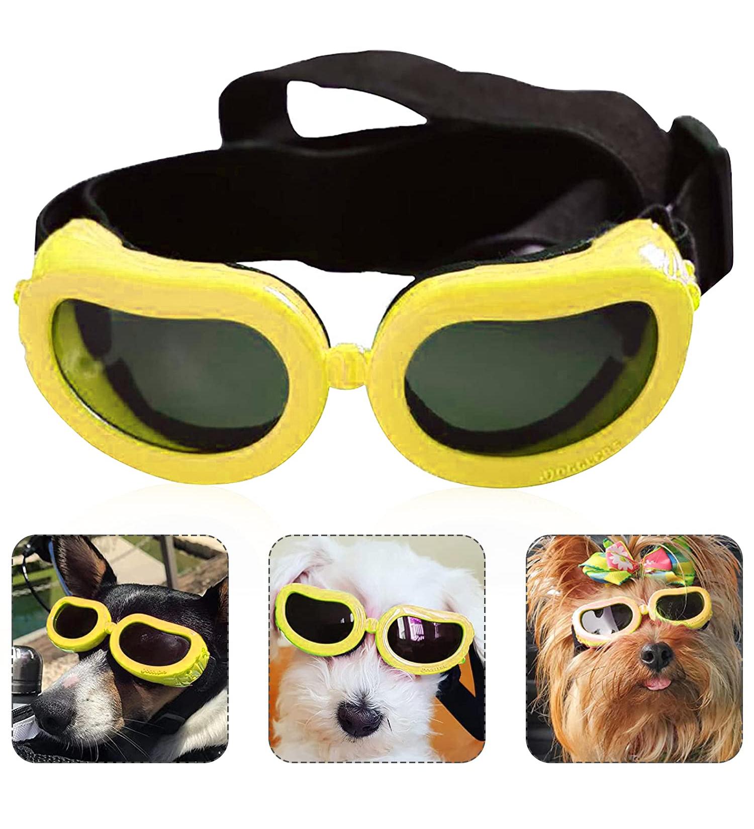 Shop UV Protection Dog Sunglasses | Adjustable Sunglasses for Dogs & Cats | Sun & Wind Eye Protection - Buy Online on GoSupps.com