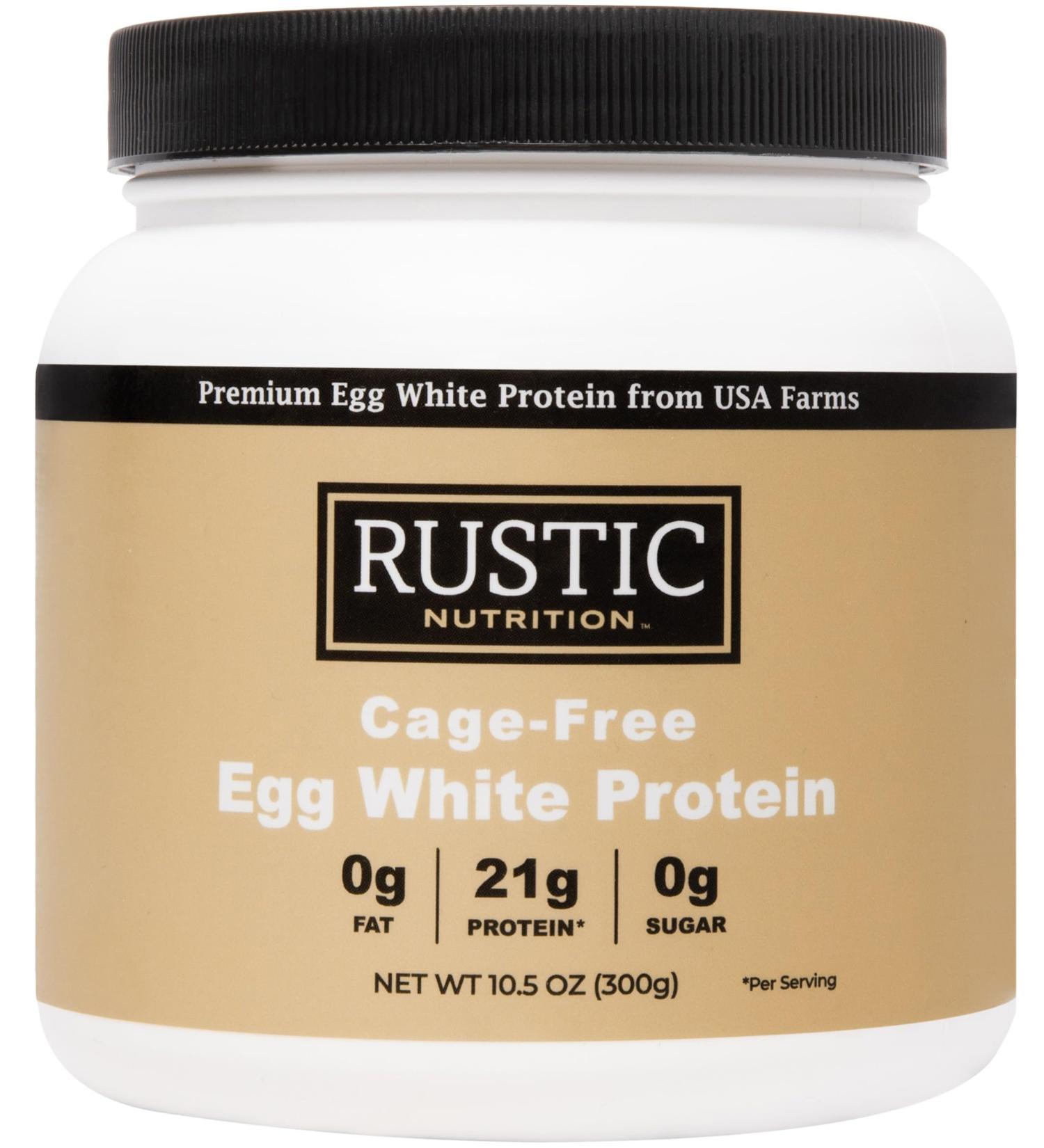 Premium Cage-Free Egg White Protein Powder USA-Sourced 21g Protein Humanely-Raised 0g Fat 0g Sugar 0g Cholesterol (Unflavored 10.5 Oz) Unflavored 10.5 Ounce (Pack of 1) - Buy Online on GoSupps.com