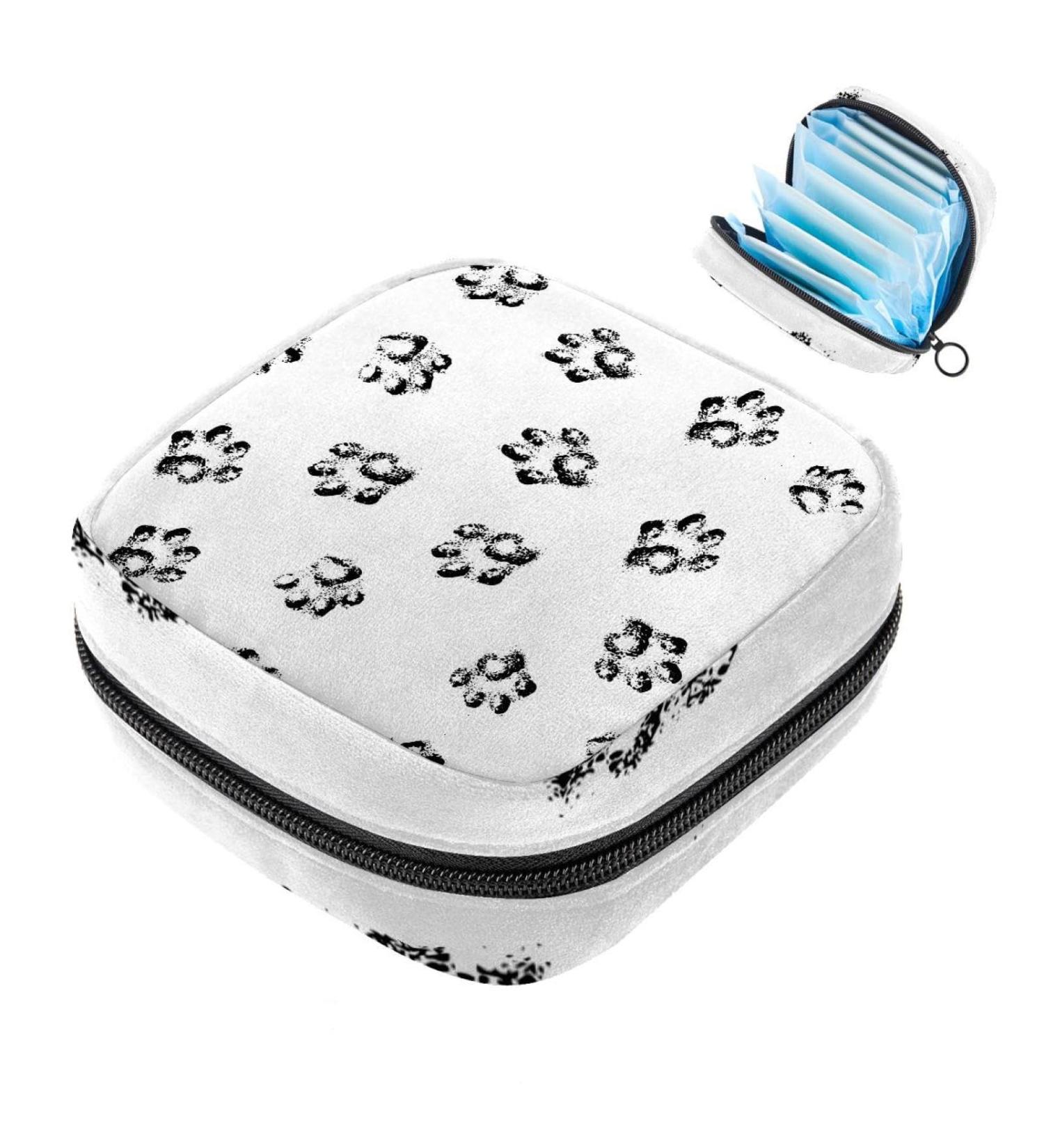MUOOUM Pet Paws Sanitary Napkin Storage Bag - Portable Menstrual Cup Pouch for Girls and Women - Multi-colored - Buy Online on GoSupps.com