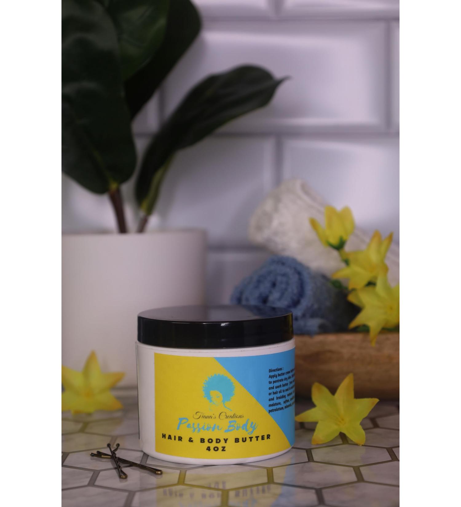 TIANA'S CREATIONS Passion Body: Body and Hair Butter Deep Moisturization 4oz - Buy Online on GoSupps.com