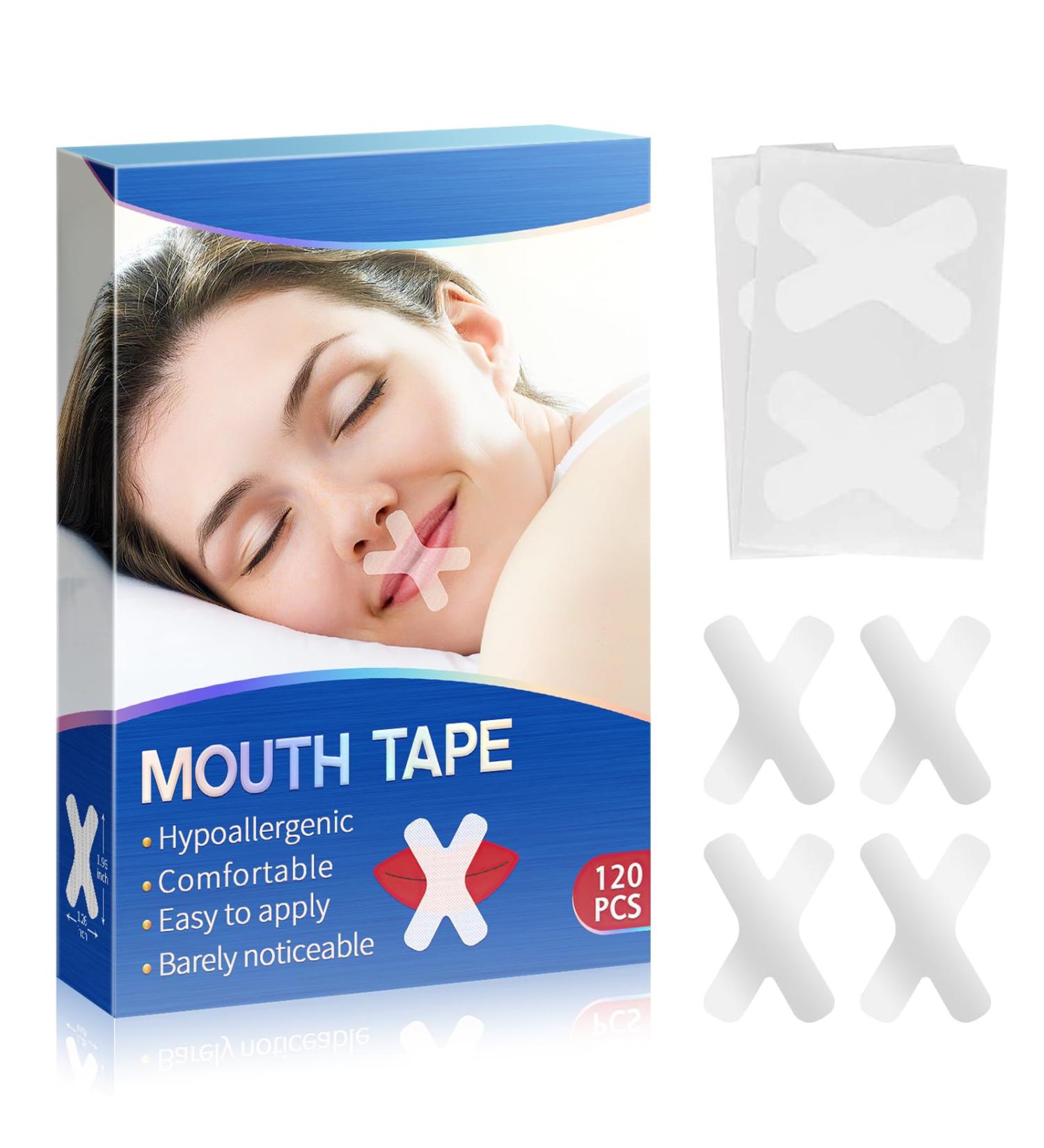 Mouth Tape Sleep Strips - Stop Snoring and Improve Breathing for Better Sleep (120 PCS) - Buy Online on GoSupps.com