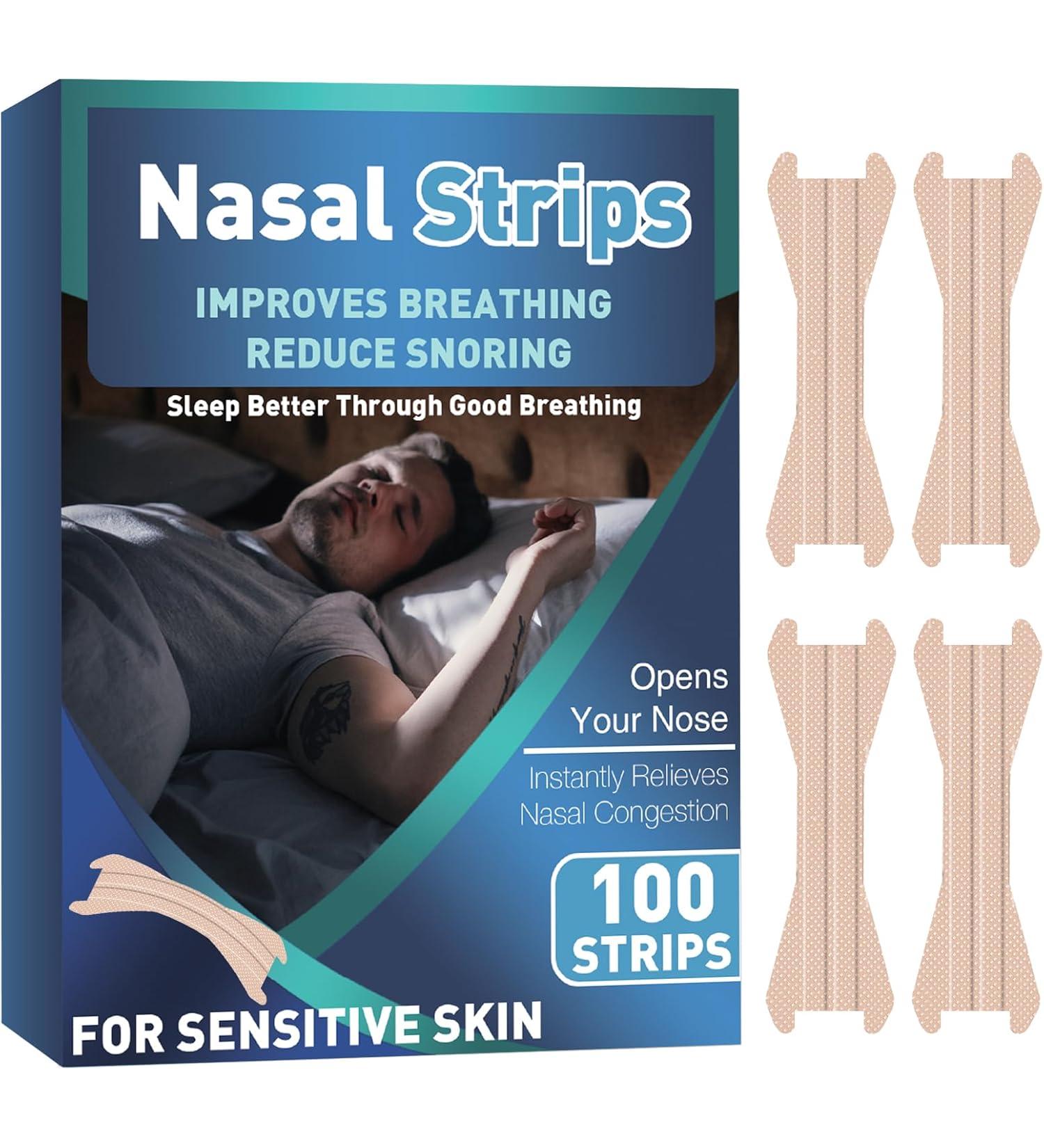 Nasal Strips Nose Plasters Clear Nose Strips for Snoring - 100 Strips - Buy Online on GoSupps.com