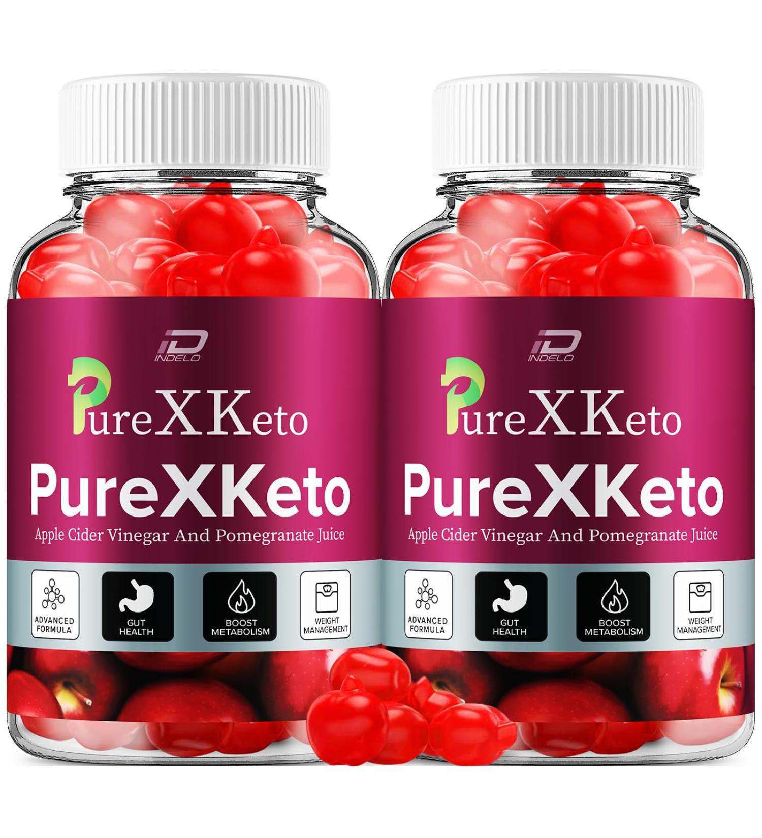 PureXKeto ACV Gummies Dietary Supplement - PureX Keto Keto ACV Gummies with Apple Cider Vinegar & Pomegranate Juice Pure X Keto Gummies Reviews Advanced Weight Management (2 Pack - 120 Gummies) - Buy Online on GoSupps.com
