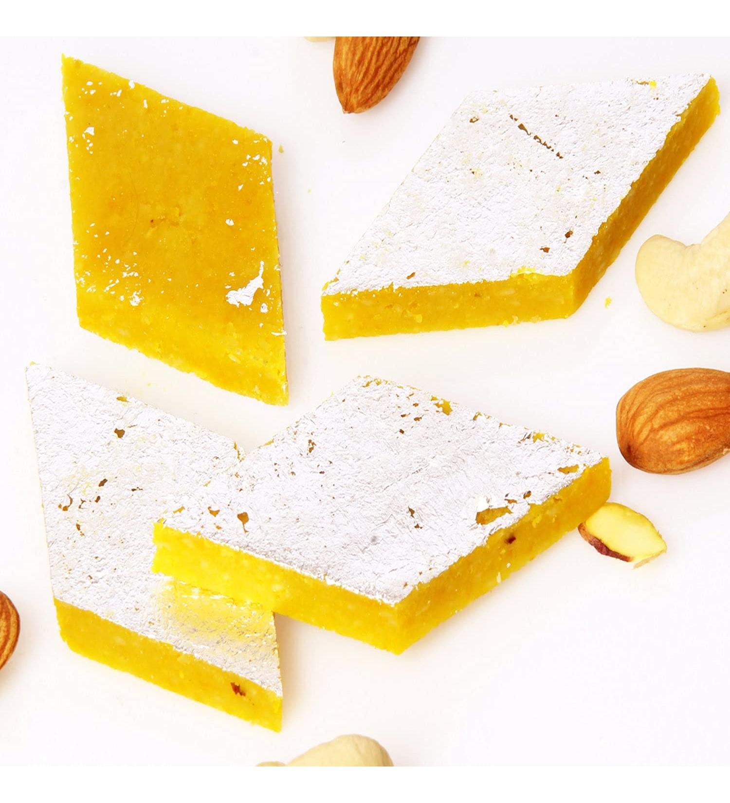 Ghasitaram Gifts Pure KESARI KAJU KATLI (800 GMS) - Buy Online on GoSupps.com