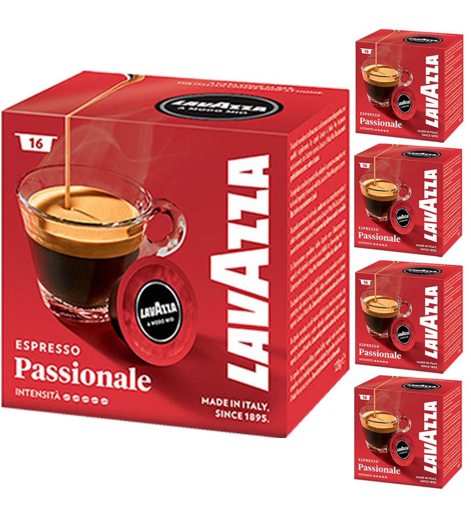 Lavazza A Modo Mio Espresso Passionale Set of 5 capsules for coffee machine 16 capsules