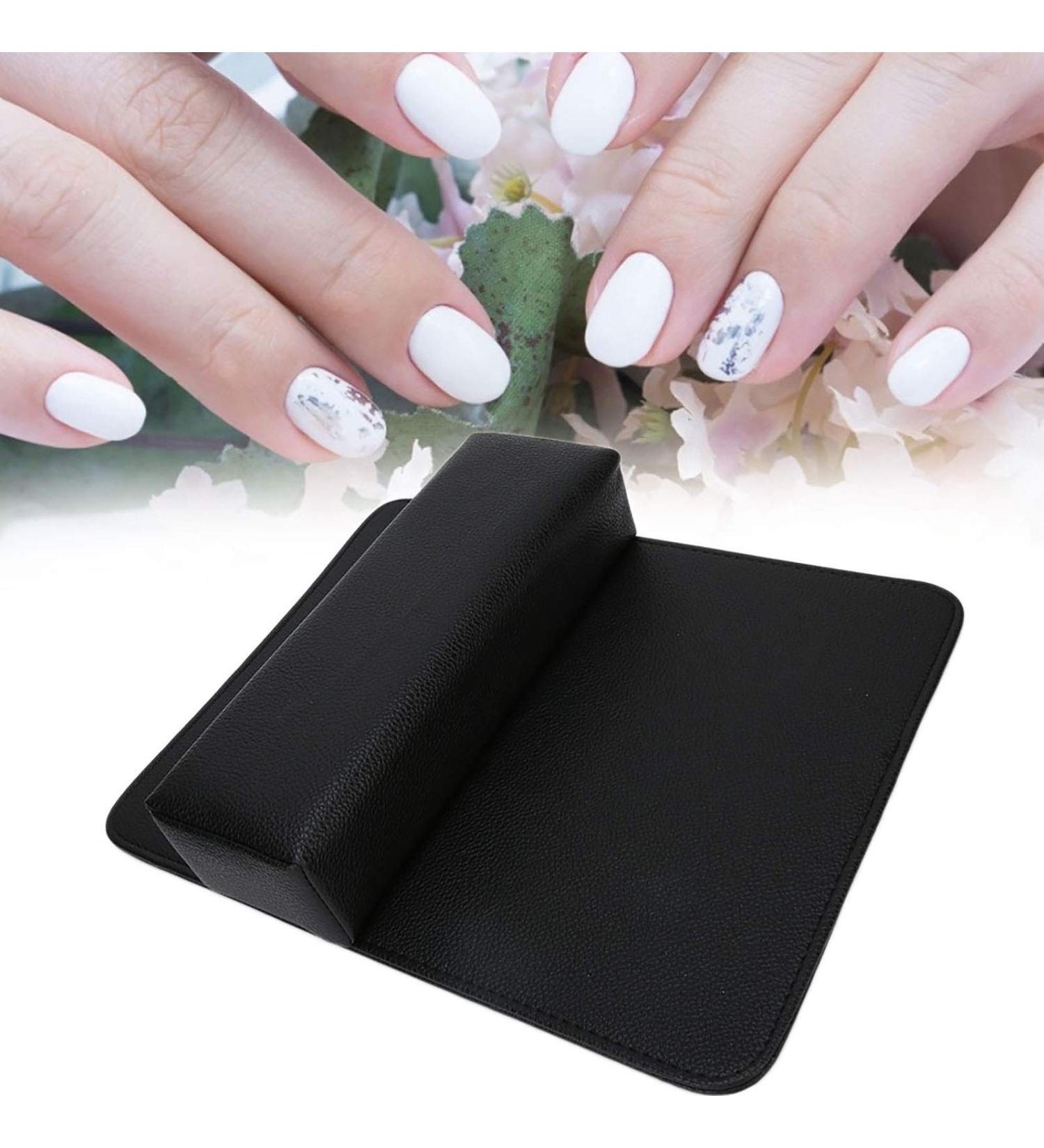 Yunnyp Nail Art Hand Cushion Pillow Soft Beauty Salon Nail Hand Rest Pillow Washable Hand Holder Sponge Pillows Nail Art Manicure Tool Black - Buy Online on GoSupps.com