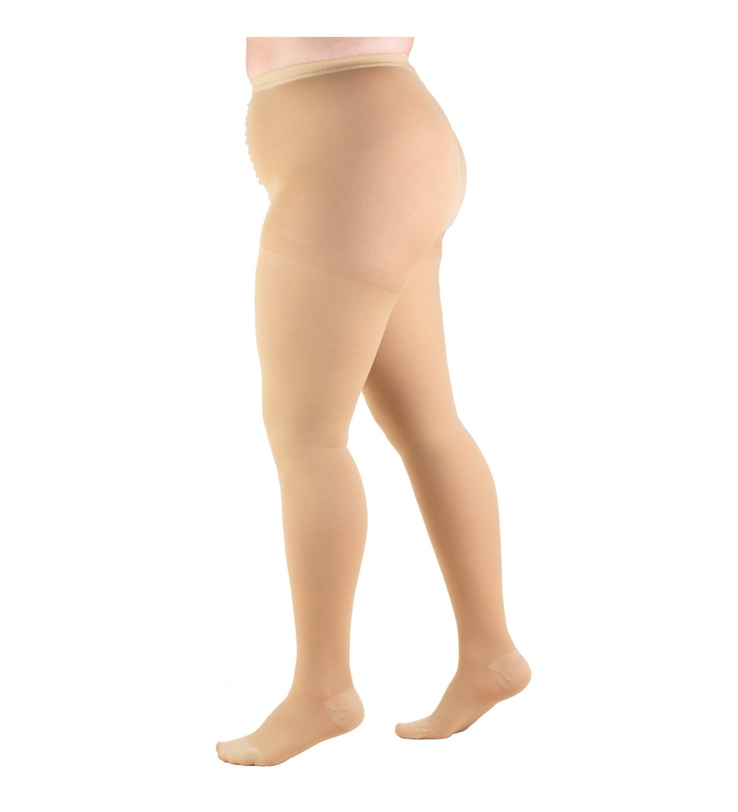 Truform Plus Size Compression Pantyhose 20-30 mmHg Support Tights - Beige X-Tall - Buy Online on GoSupps.com