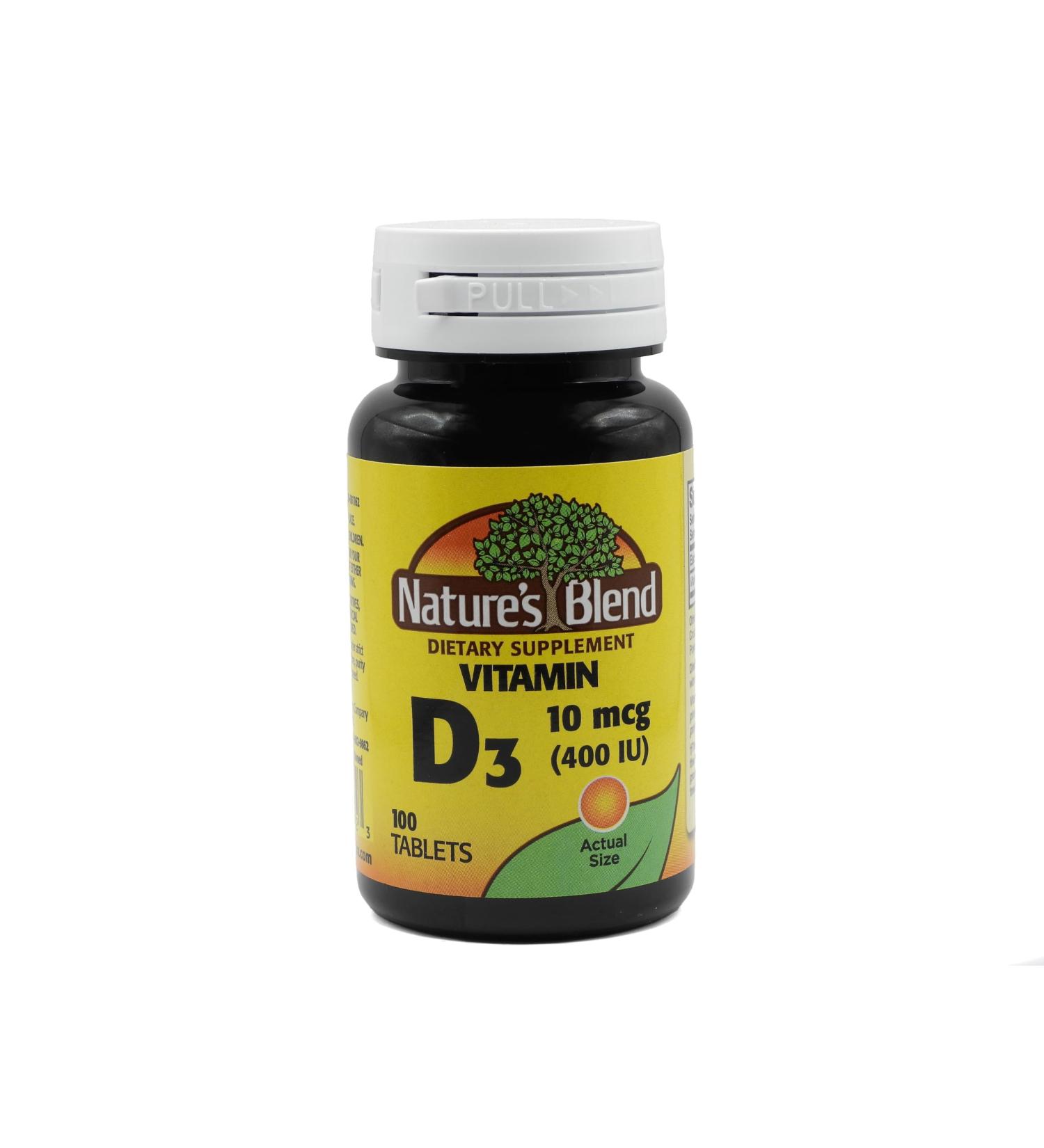 Nature's Blend Vitamin D 400 IU 100 Tablets