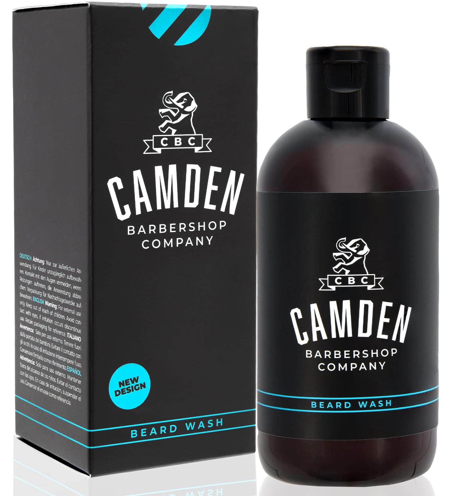 2-in-1 Beard Shampoo - Natural Beard Care & Facial Cleanser | Camden Barbershop Company | Made in Great Britain | 250ml - Buy Online on GoSupps.com