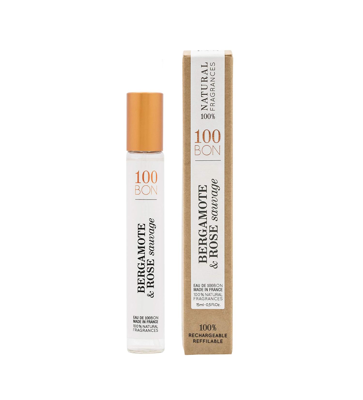 100BON Bergamote & Rose Sauvage Bergamot & Wild Rose Fragrance for Women & Men Invigorating Organic Fragrance with Spicy Citrus & Rose Water Fragrance - 100% Fragrance Spray 0.5 Fl Oz Fragrance 0.5 Fl Oz (Pack of 1) - Buy Online on GoSupps.com