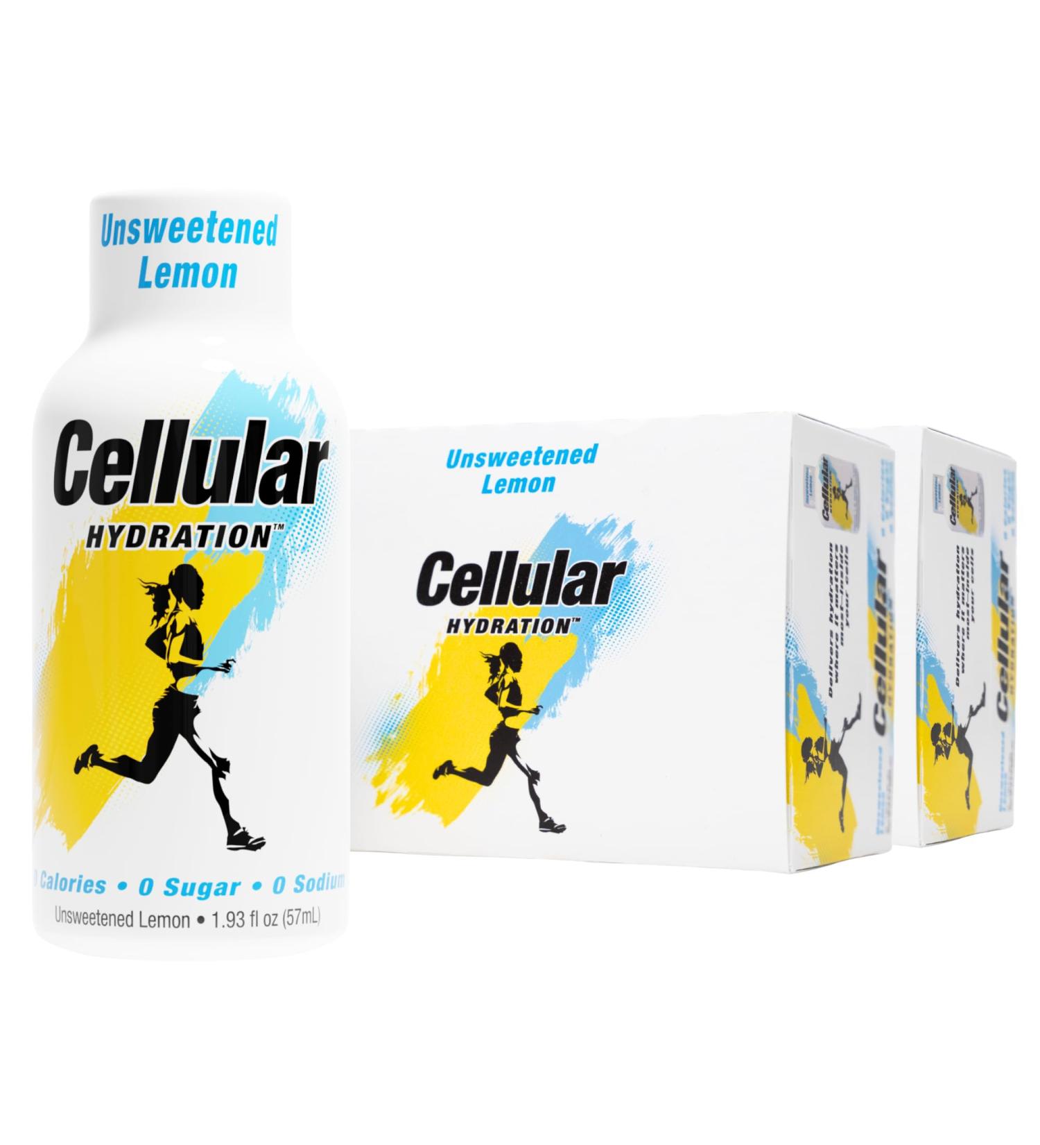 Cellular Hydration Electrolyte Shots 24-Pack Supports Endurance Muscle Function & Workout Recovery Magnesium Potassium & Taurine Zero Sugar Zero Sodium Unsweetened Lemon Unsweetened Lemon Water 24-pack of 1.93 f  - Buy Online on GoSupps.com