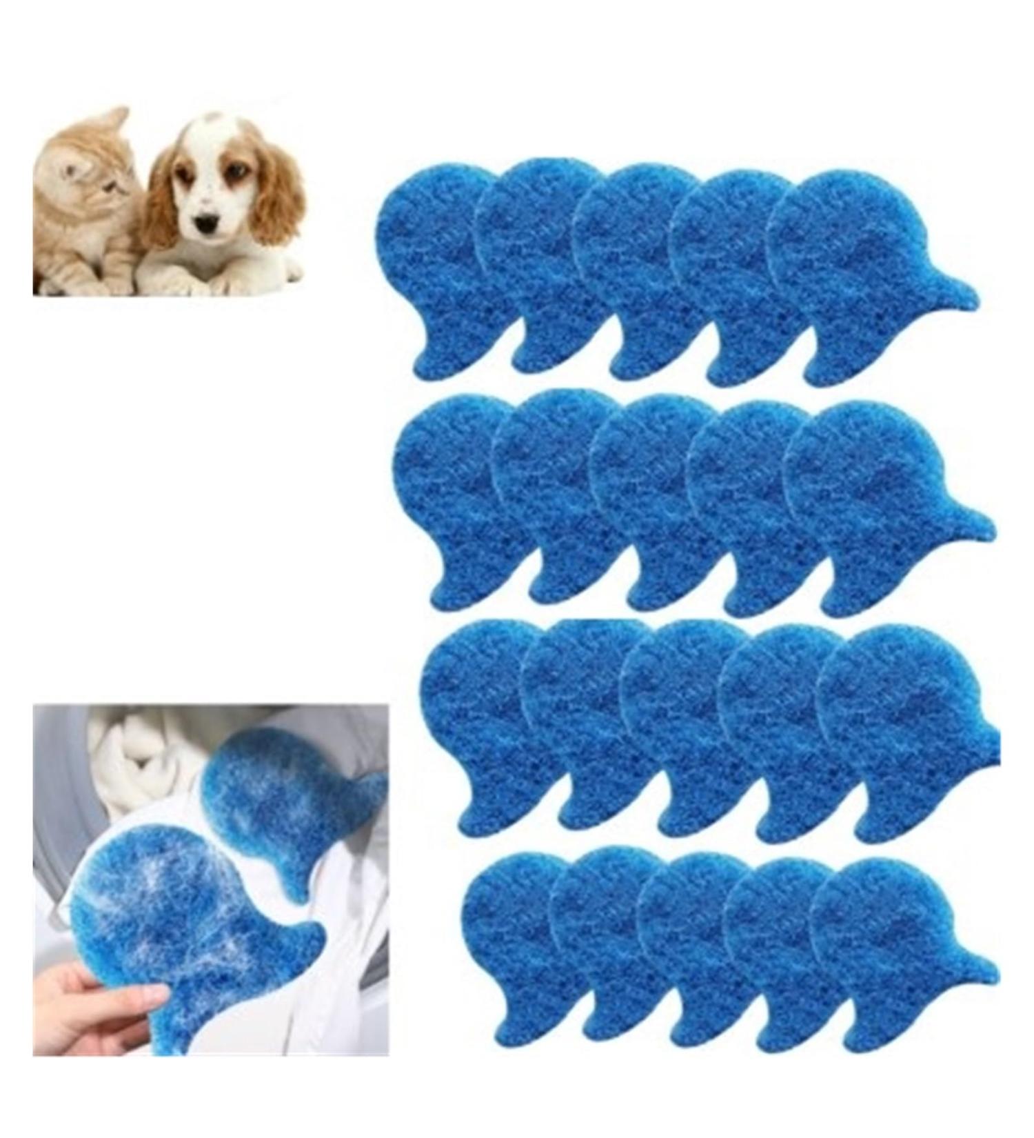 xyunluk 20 pcs Pet Hair Remover for Laundry Dog Hair Remover for Laundry Pet Hair Remover Balls for Washing Machine Reusable Hair and Lint Catcher Blue 20pcs - Buy Online on GoSupps.com