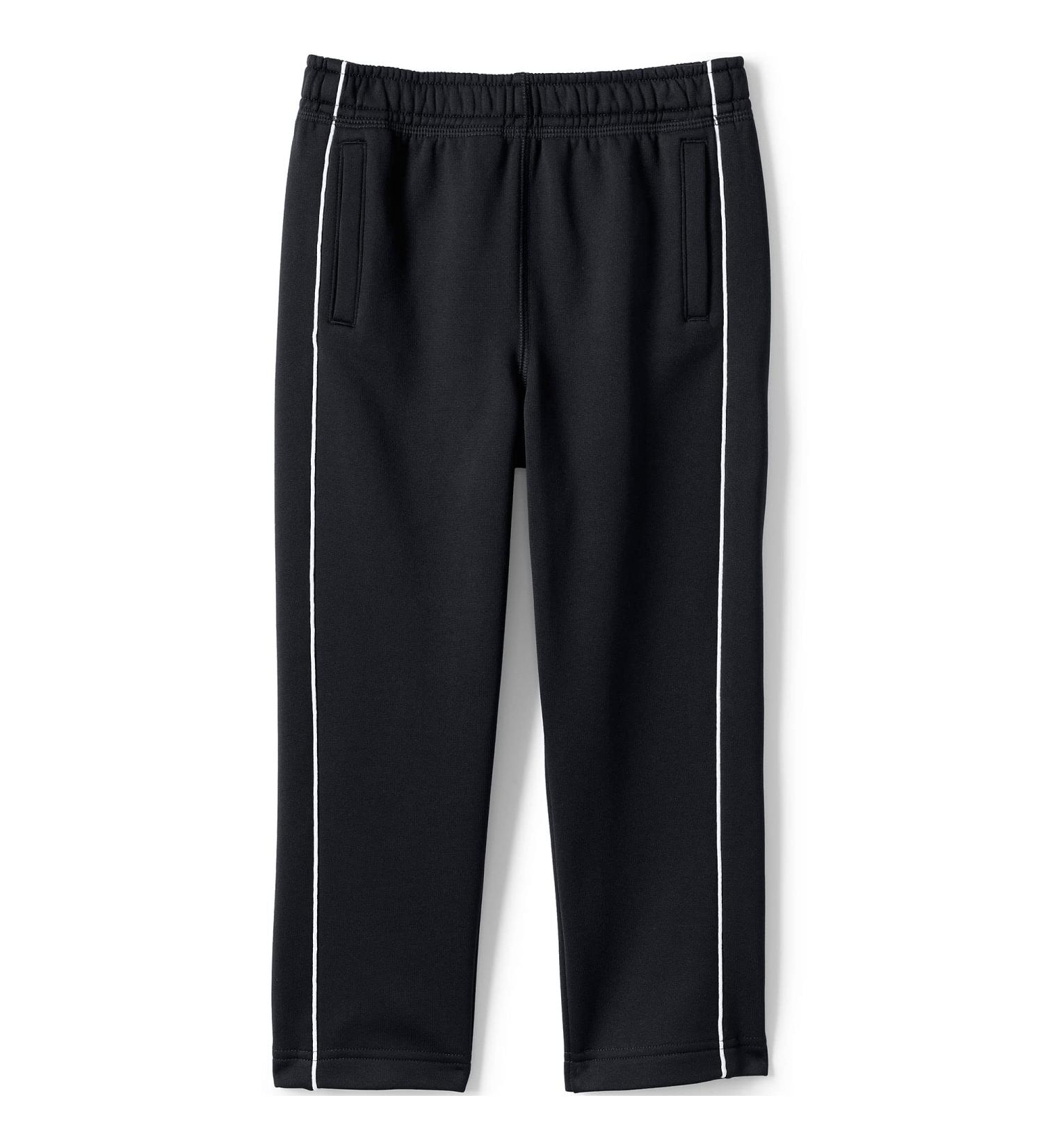 Lands' End School Uniform Kids Active Track Pants 8 Black - Comfortable and Durable for School or Play - Buy Online on GoSupps.com