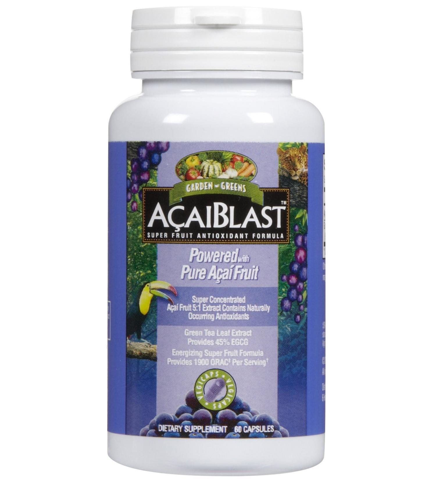 Garden Greens AcaiBlast Super Fruit Antioxidant Formula - 60 Capsules