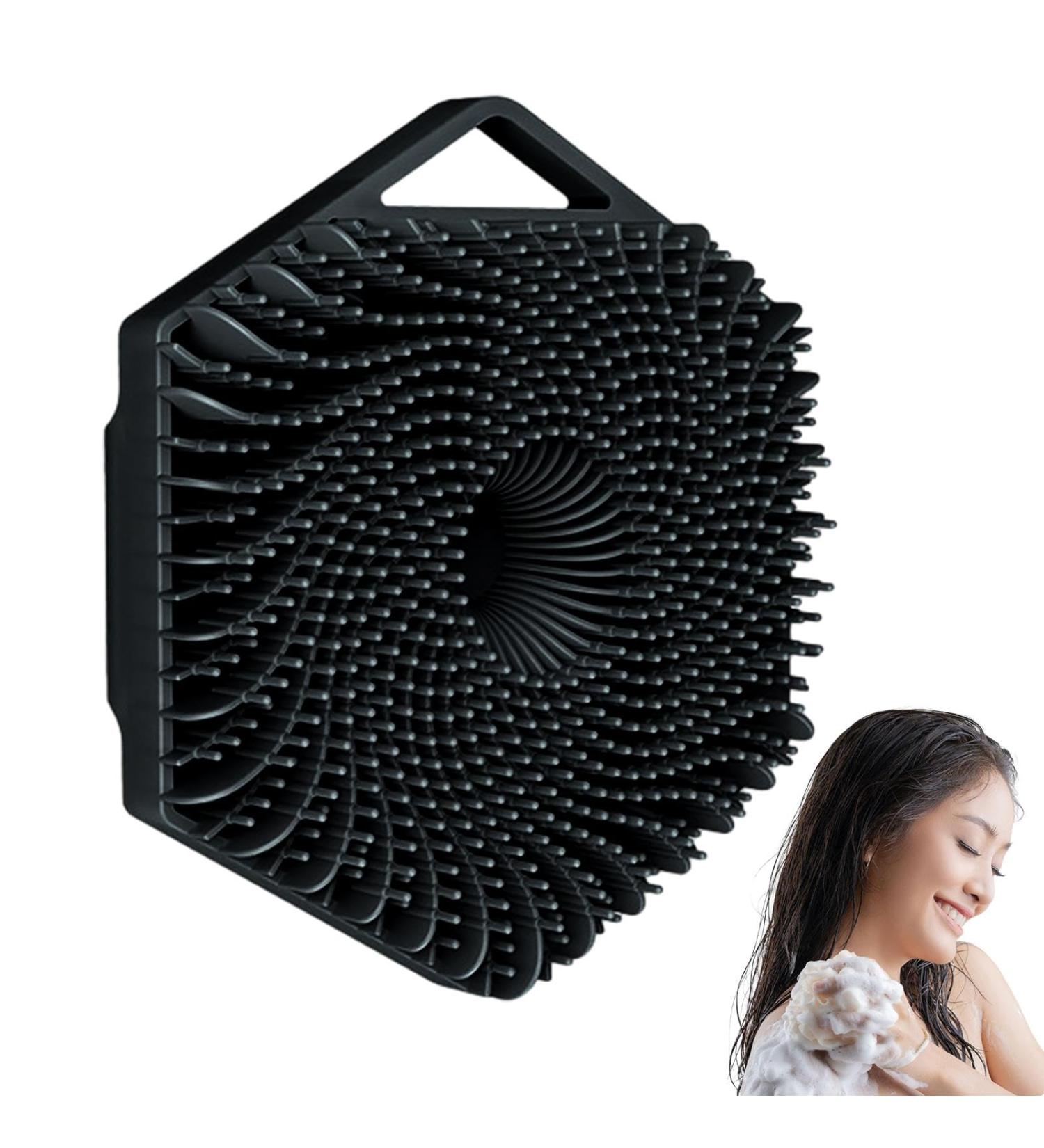 Buy Generic Scalp Massager - Hexagonal Silicone Shampoo Brush for All Ages | Skin Massager for Men Women & Children - Buy Online on GoSupps.com