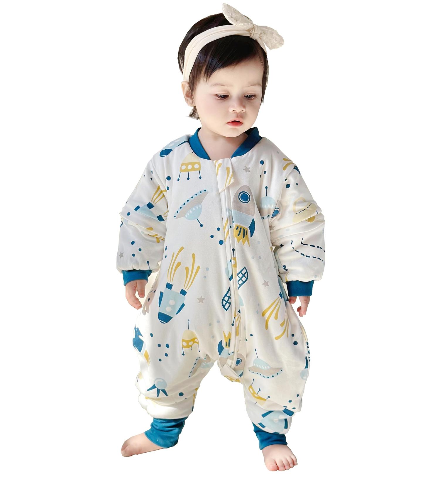 Chilsuessy Baby Sleeping Bag with Feet 2.5 Tog | Winter Wearable Blanket for Boys and Girls | Spaceship Design | 4-5 Years - Buy Online on GoSupps.com