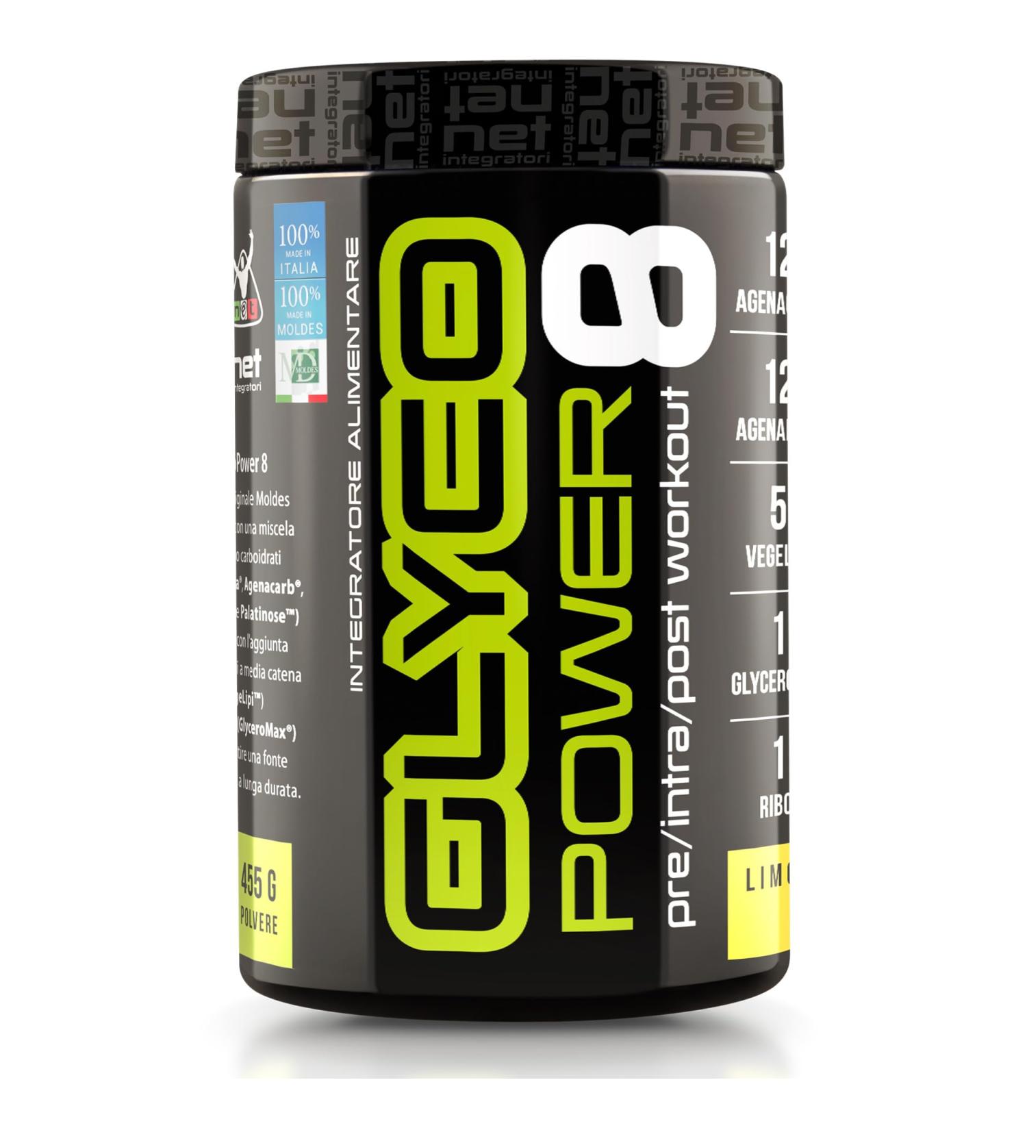 NET Integratori GLYCOPOWER 8 carbohydrate supplement 455 g lemon - Buy Online on GoSupps.com