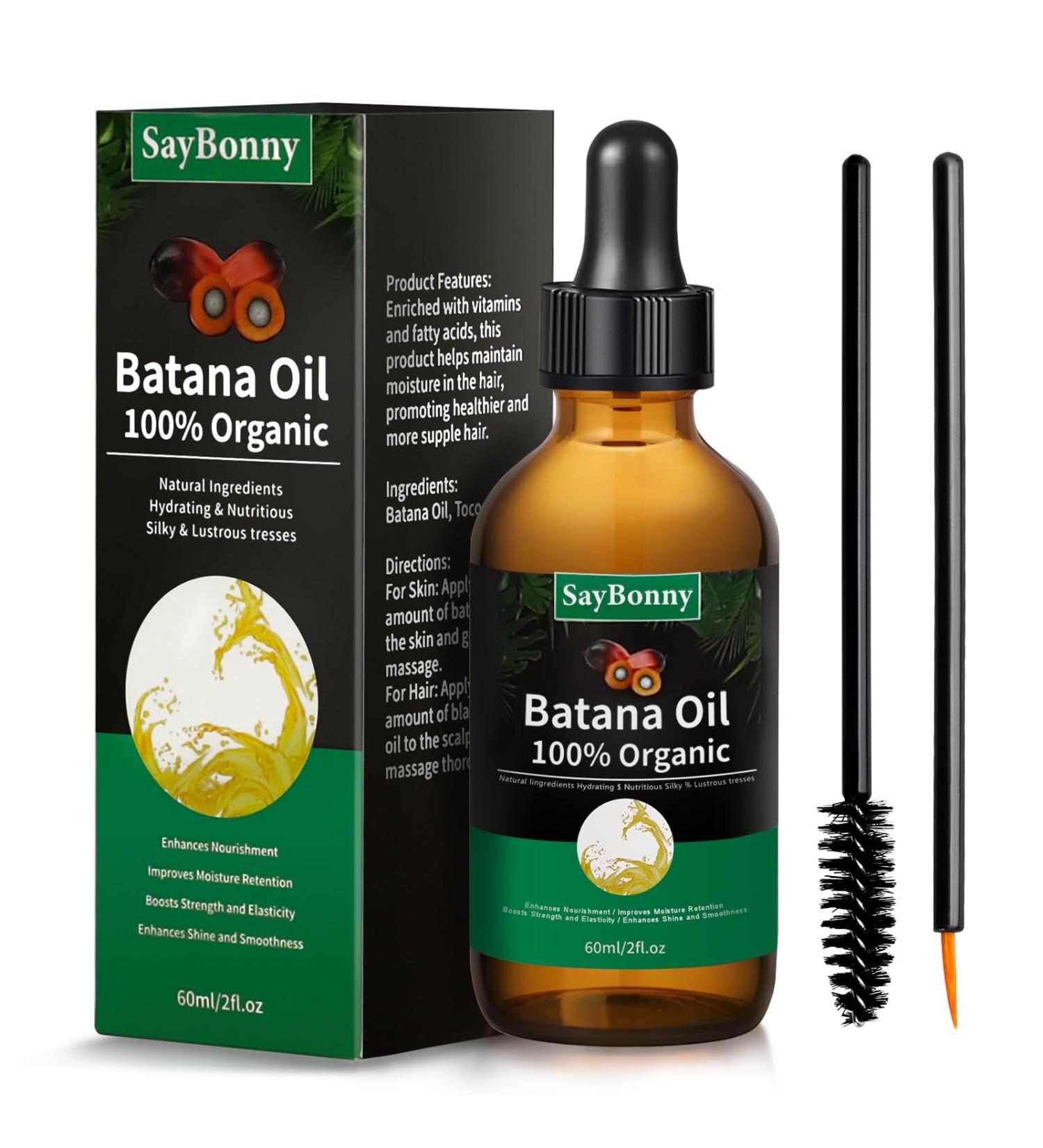Batana Oil from Honduras - 100% Pure & Natural Hair Growth Treatment for All Hair Types | 2.02 fl oz - Buy Online on GoSupps.com