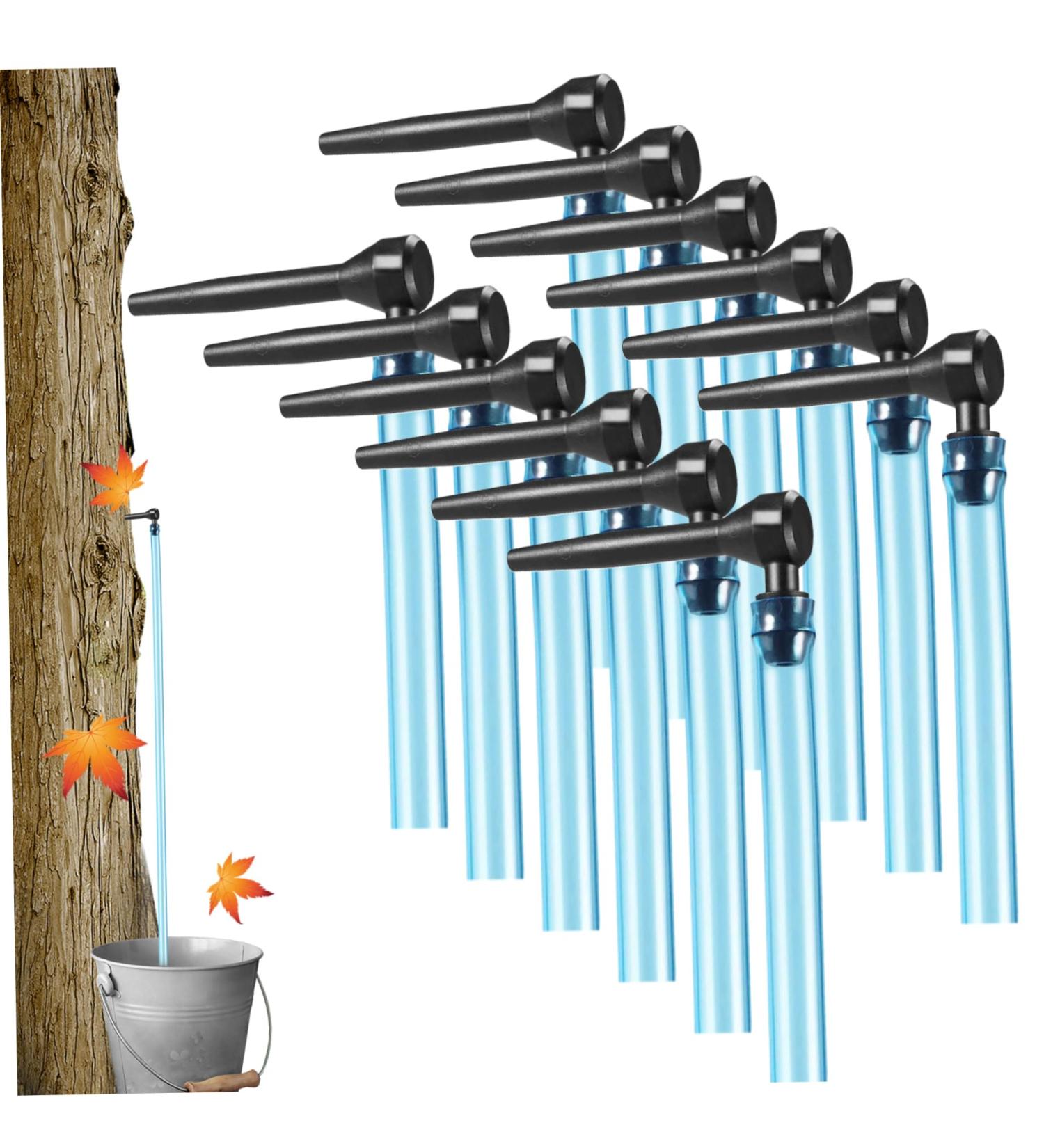 12 Set Maple Syrup Taps with 24in Tubes Maple Syrup Supplies Food Grade Non-Slip Maple Syrup Tapping Kit L-Shaped Tree Taps for Syrup Maple Syrup Supplies - Buy Online on GoSupps.com