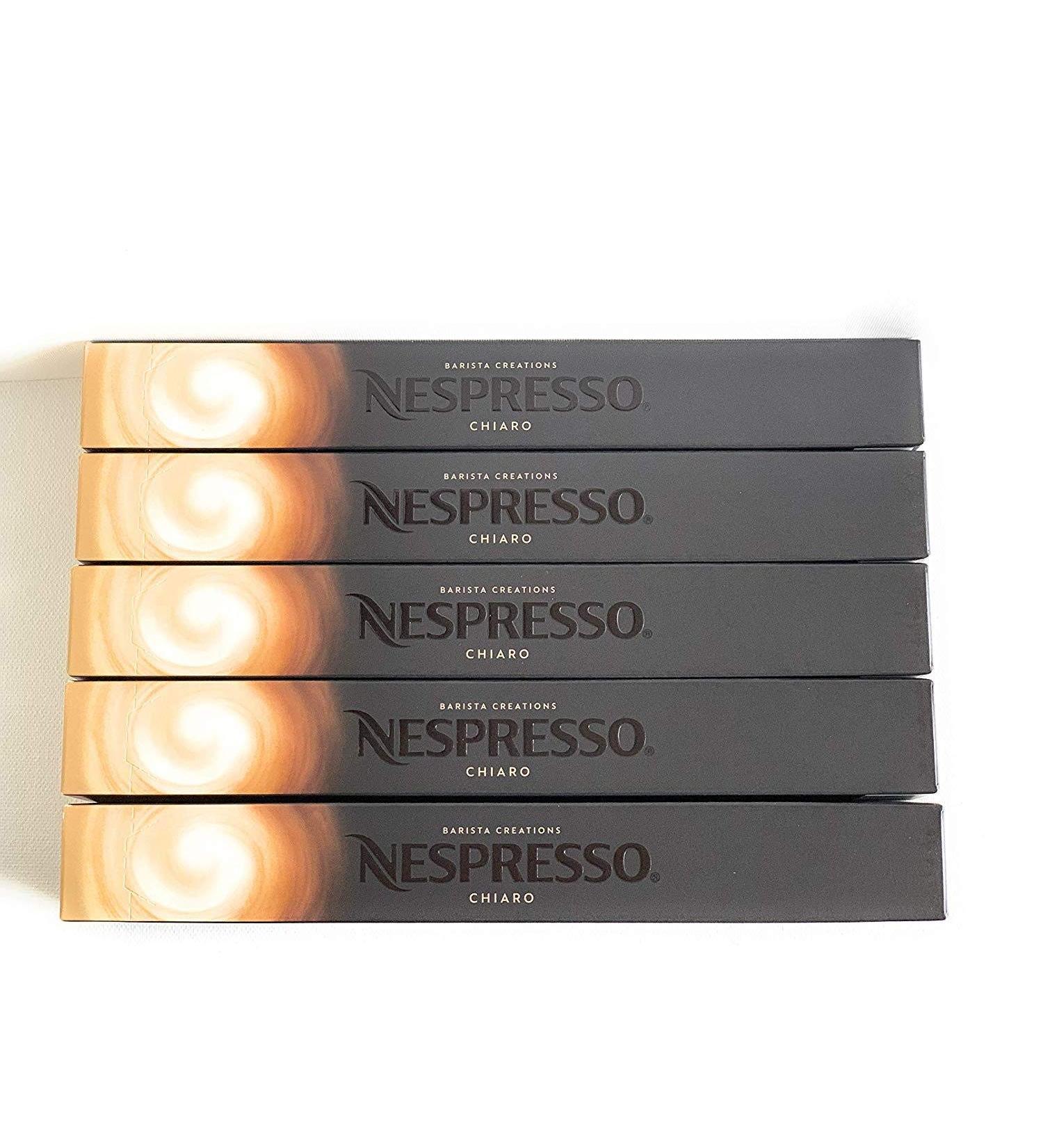 Nespresso Barista Creations Chiaro 2019 Lot of 5 handles of 50 capsules