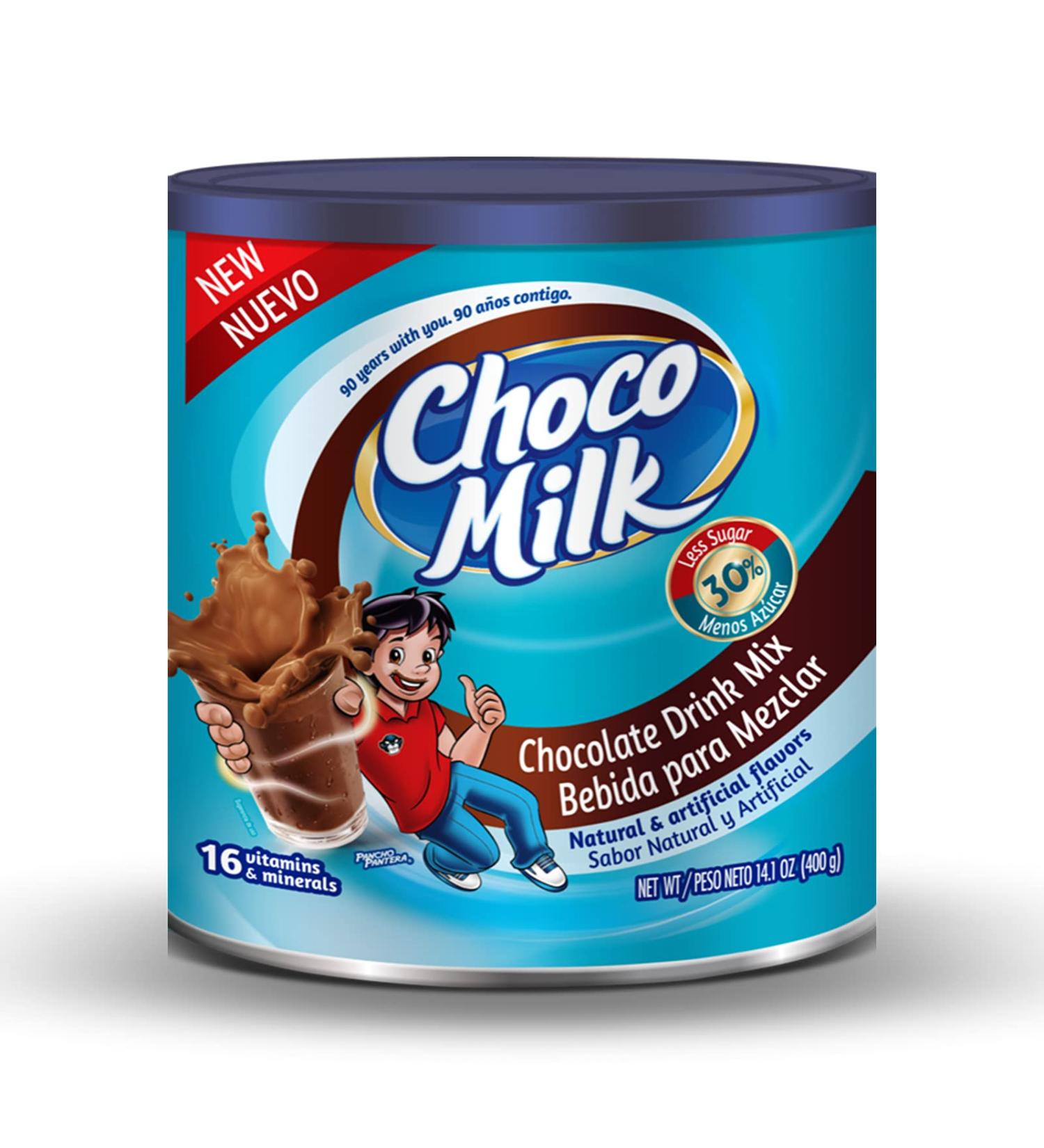 Choco Milk Powdered Chocolate Drink Mix With 30% Less Sugar 14.1 Oz Container