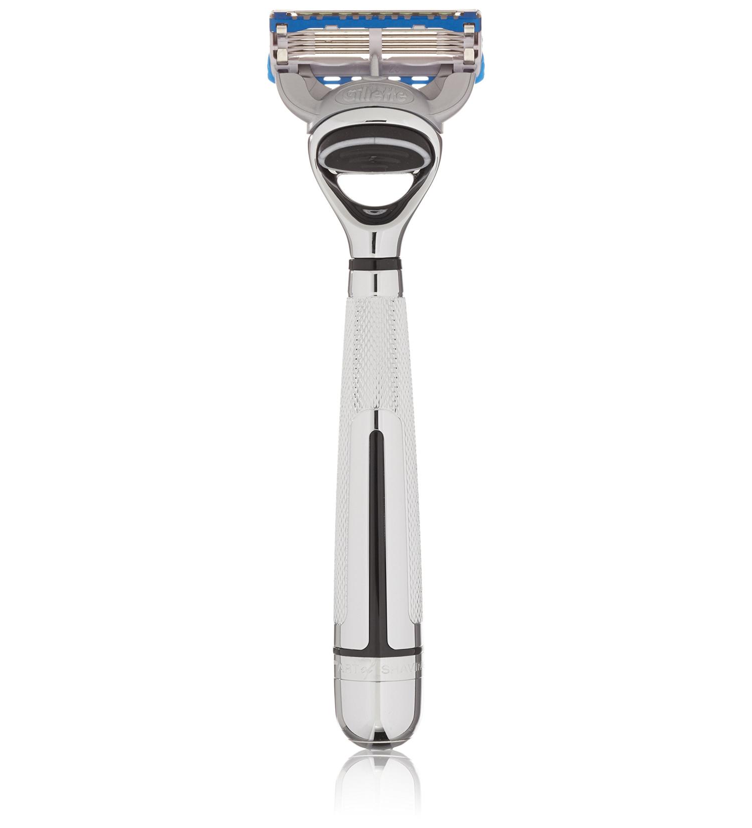 The Art of Shaving Men's Fusion Chrome Manual Razor - Weighted Handle for Stability & Control - Buy Online on GoSupps.com