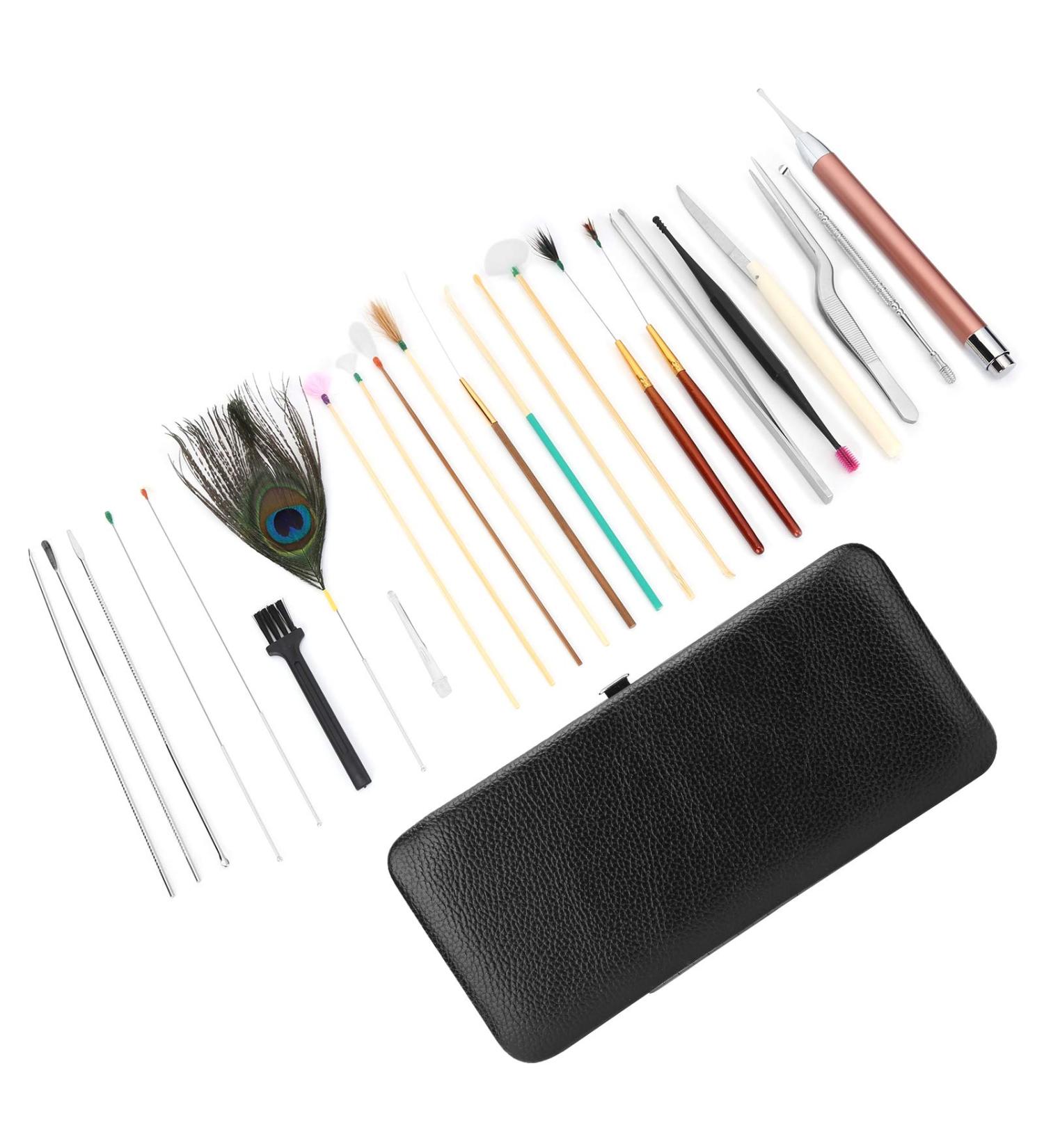 Ear Wax Removal Tool Kit - 23-Piece Set for Men and Women - Buy Online on GoSupps.com