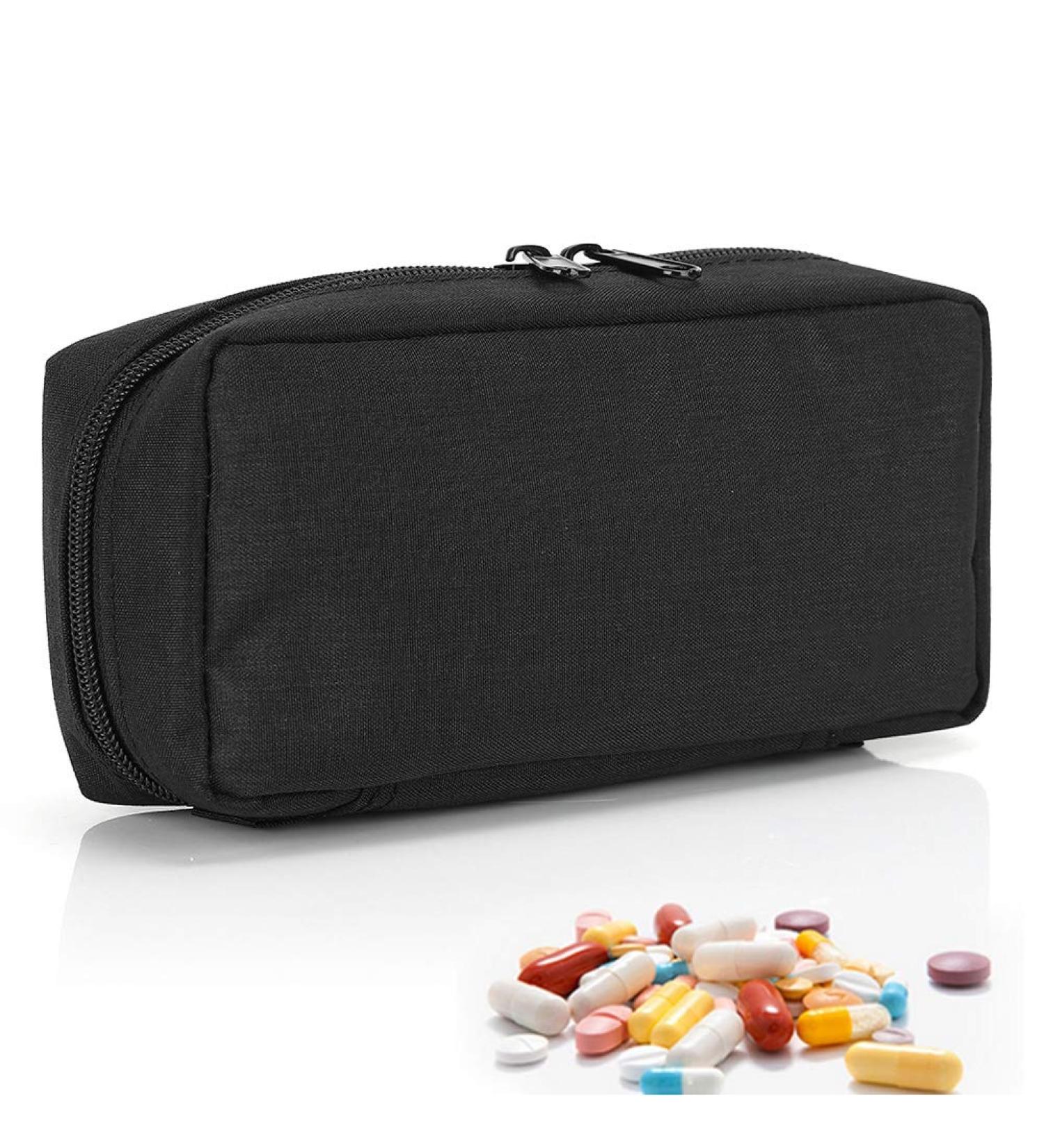 Portable Insulin Cooler Travel Case | Diabetic Medication Insulation Bag for Pens and Supplies | Black Cooling Pouch Organizer - Buy Online on GoSupps.com
