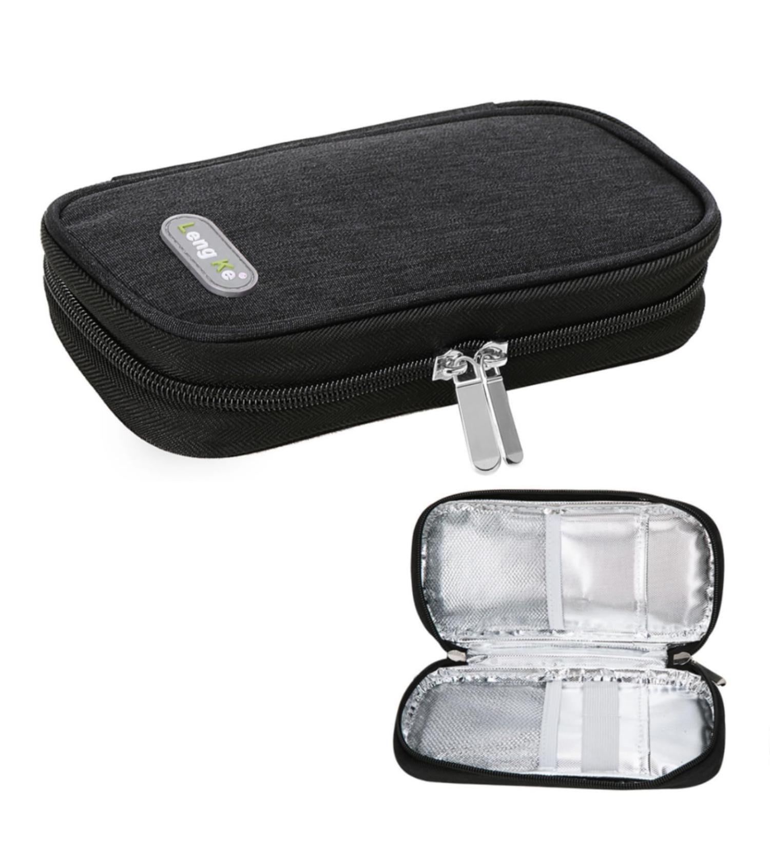 YOUSHARES Insulin Cooler Bag | Diabetic Supply Bag - Keep Your Insulin Safe & Cold (Black) - Fast International Shipping - Buy Online on GoSupps.com