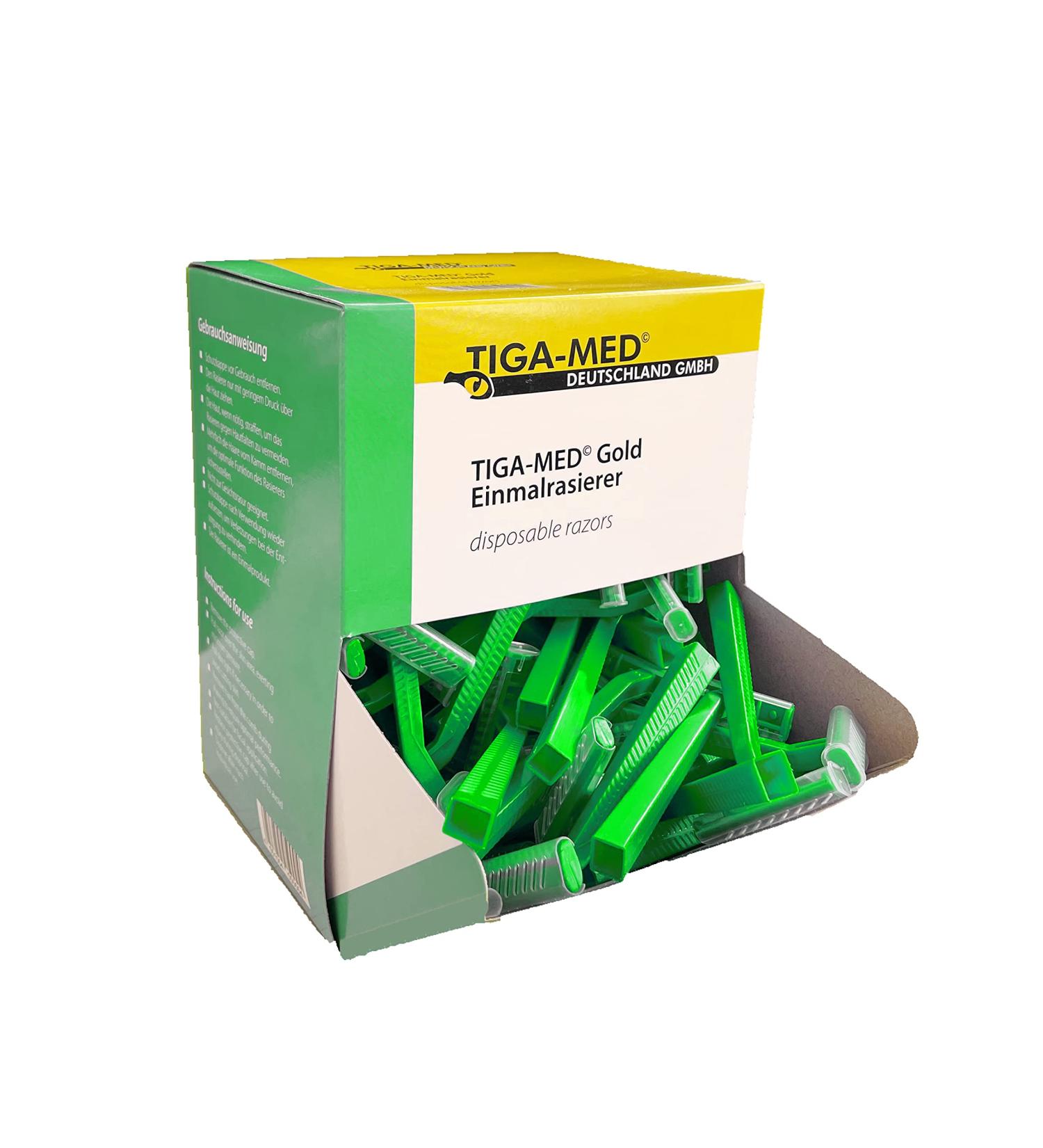 Buy Tiga-Med Double-Edged Disposable Razors - 500 Pieces | Premium Quality Ideal for Travel & Daily Use - Buy Online on GoSupps.com