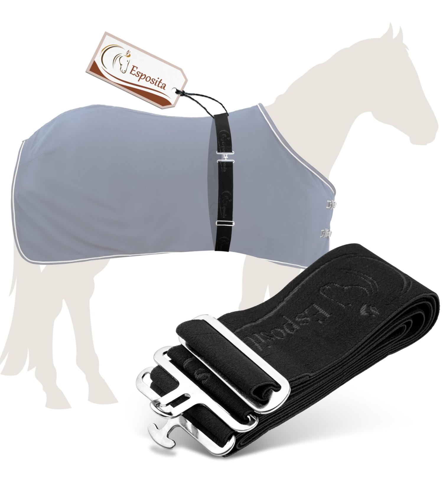 Esposita Elastic Blanket Girth for Horses - Durable Black Elastic Girth for Optimal Comfort & Fit - Buy Online on GoSupps.com