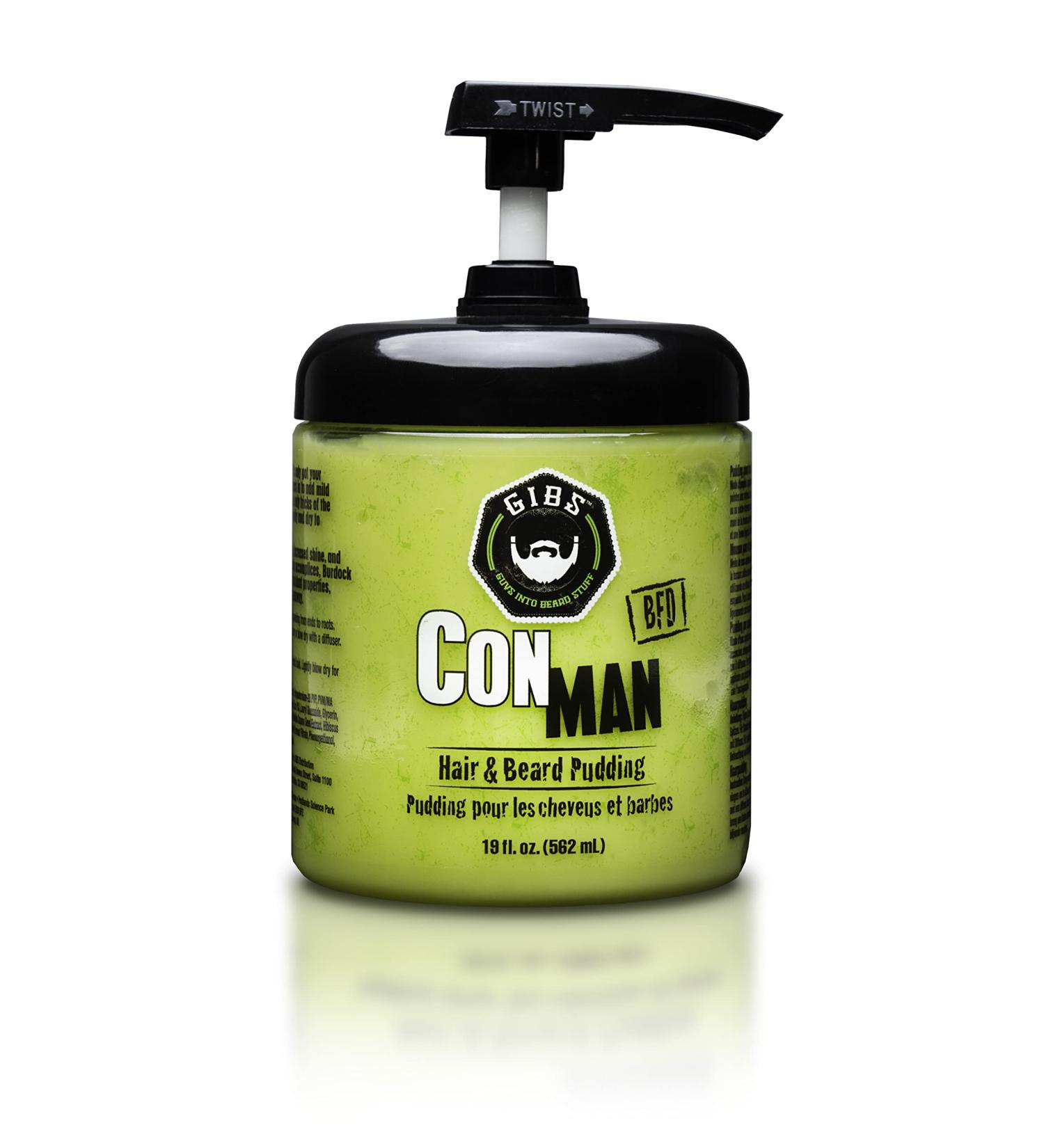GIBS Grooming Con Man Hair & Beard Pudding 19 Fl Oz - Styling and Conditioning | Long-Lasting Hold | Pack of 1 - Buy Online on GoSupps.com