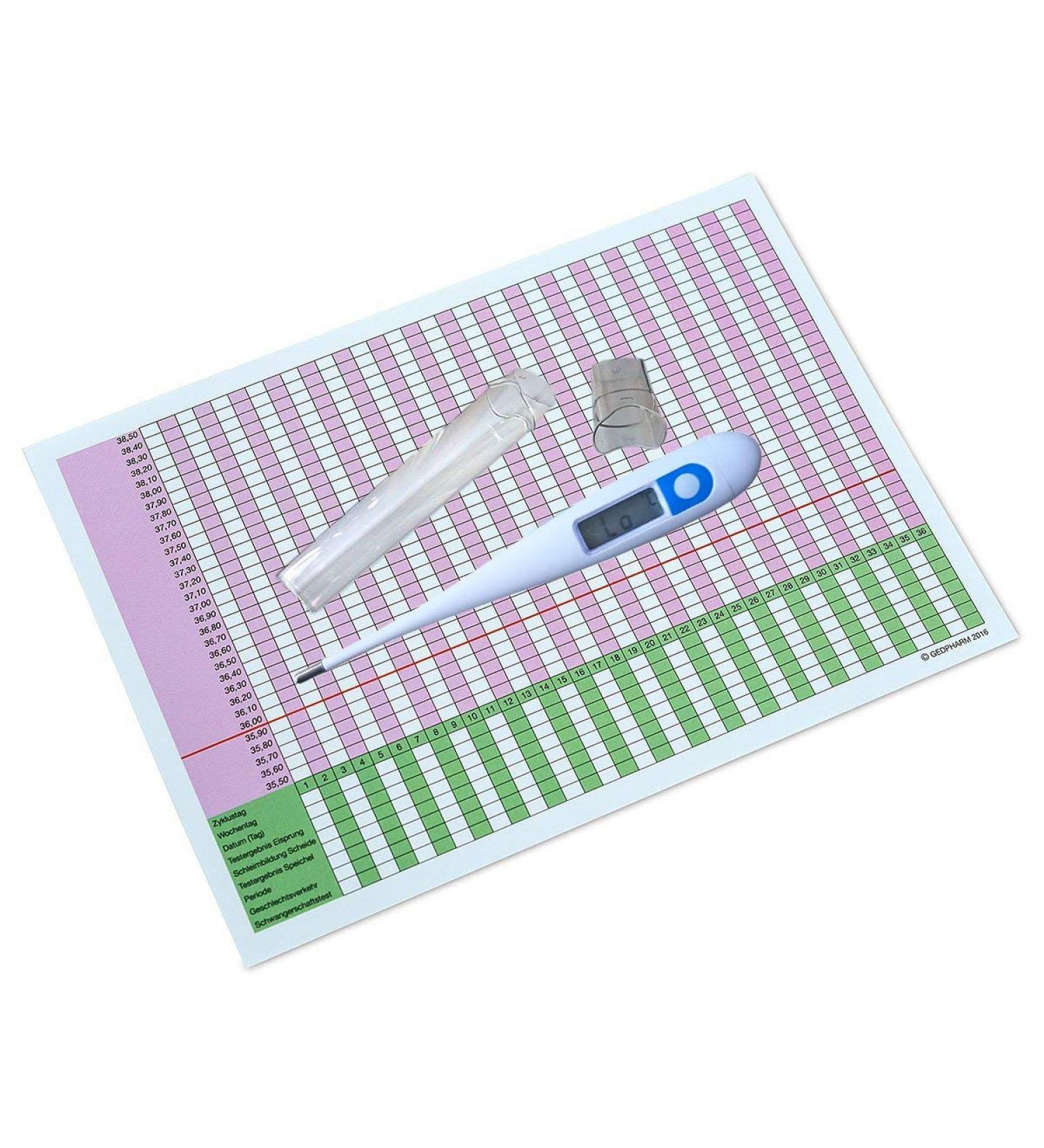 Ovulation Thermometer Basal Digital + Fertility Chart | 2 Decimal Places | Centigrade - Buy Online on GoSupps.com