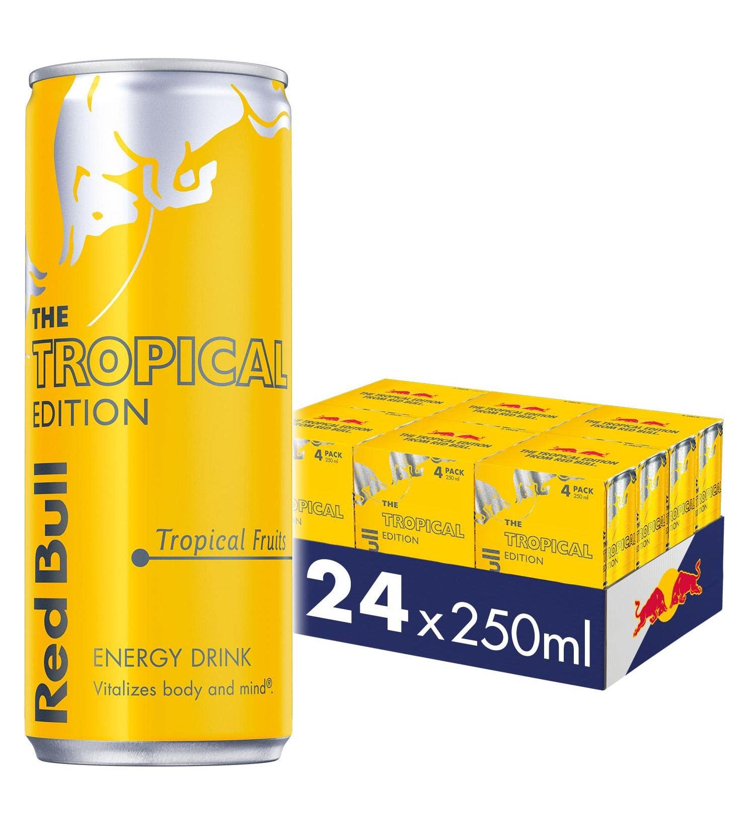 Red Bull Energy Drink Tropical Edition 250 ml x24 - Buy Online on GoSupps.com