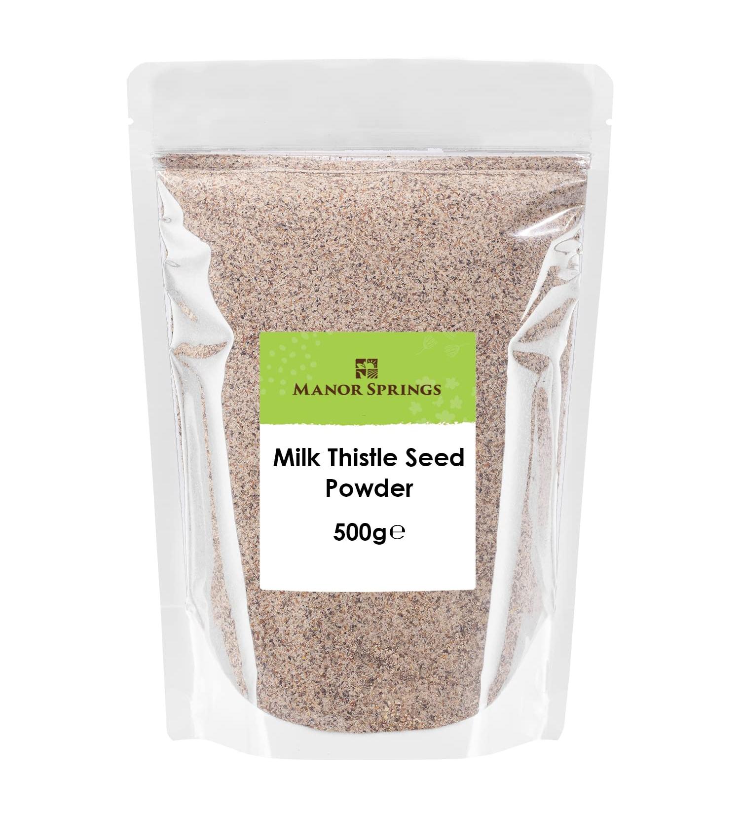 Milk Thistle Seed Powder 500g by Manor Springs - Buy Online on GoSupps.com