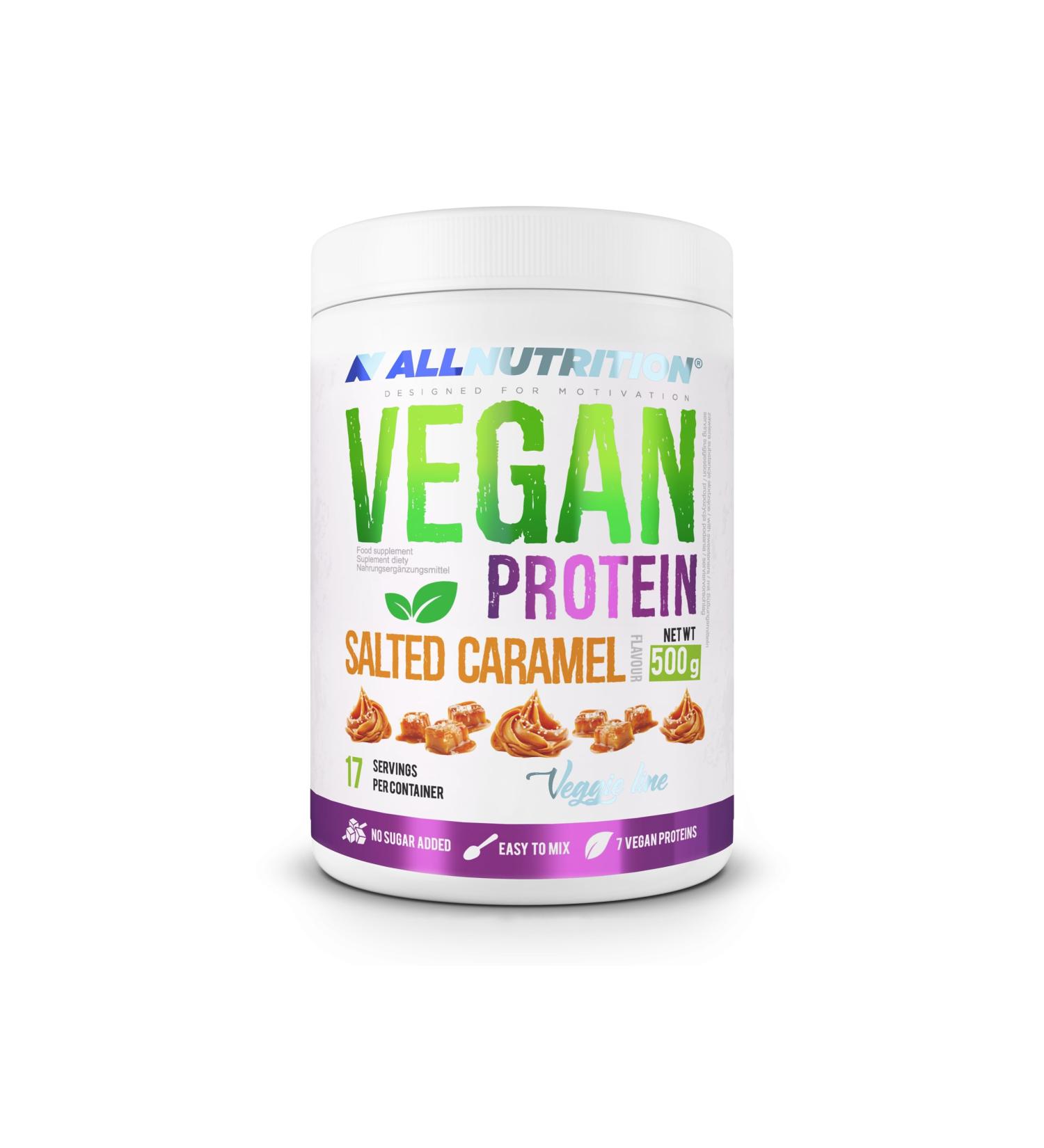 ALLNUTRITION Vegan Protein Salted Caramel - 500g