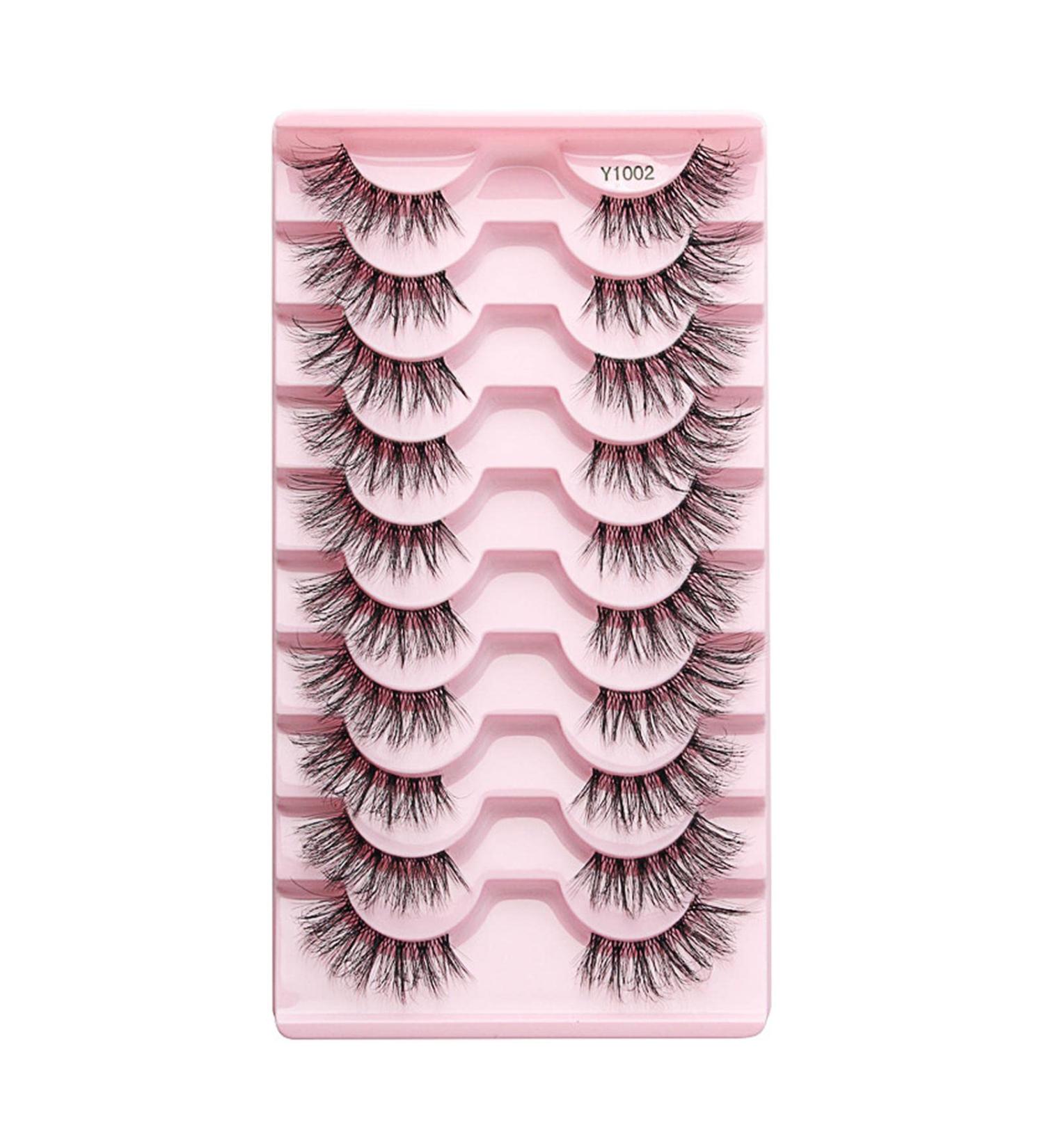 With Transparent Box Naturel Half Fake Eyelashes Realistic Charming Saving Time.(B) - Buy Online on GoSupps.com