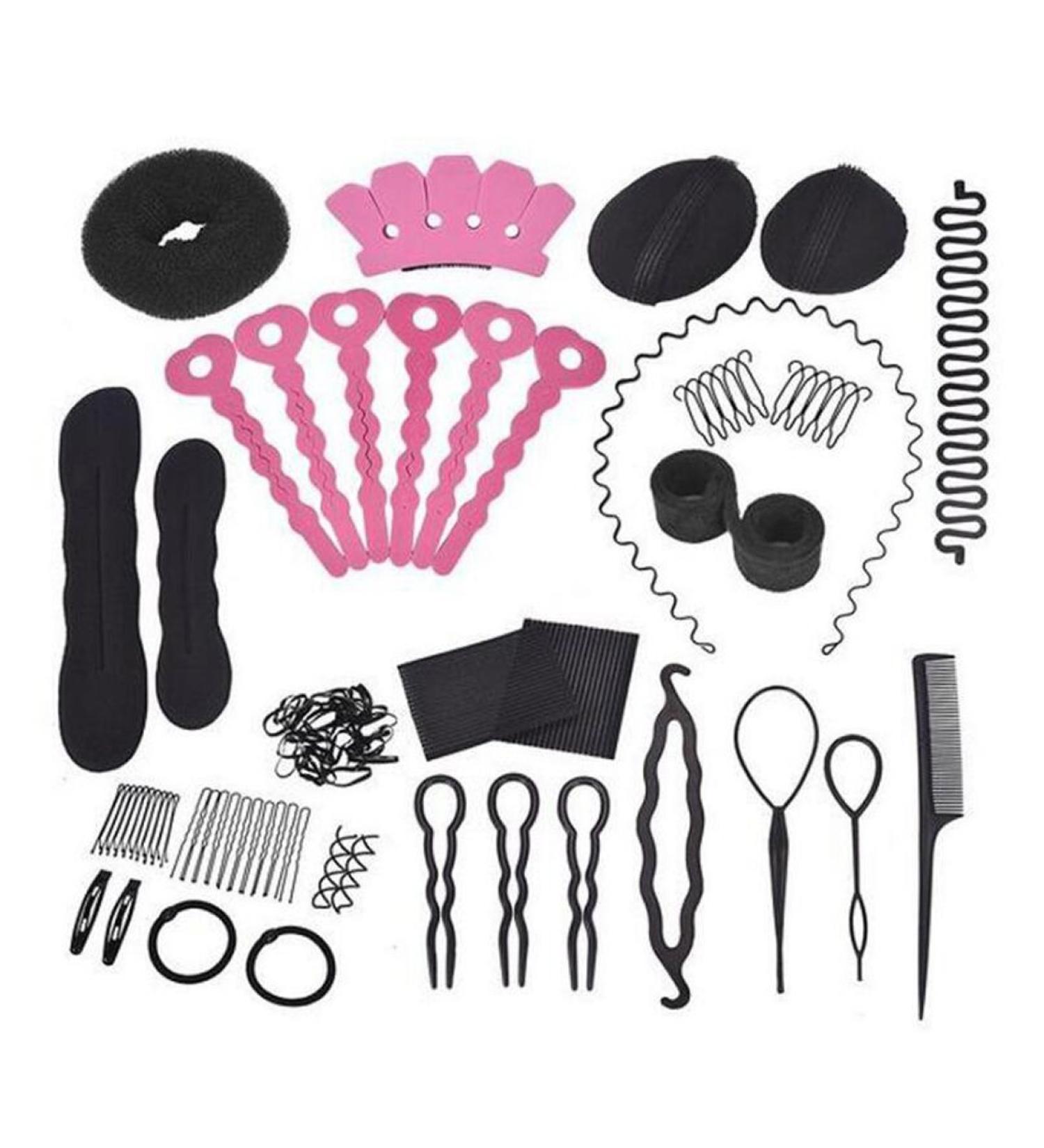 20-Piece Frisier Set: Trendy Donut Makers Hairpins Clips & Braiding Tools for Women and Girls - Perfect Hair Styling Accessories - Buy Online on GoSupps.com