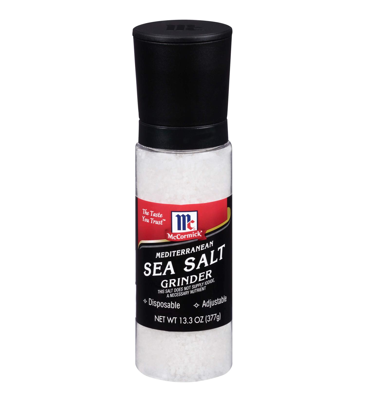 McCormick Mediterranean Sea Salt Grinder - 13.3 oz | Premium Quality Salt Grinder - Buy Online on GoSupps.com