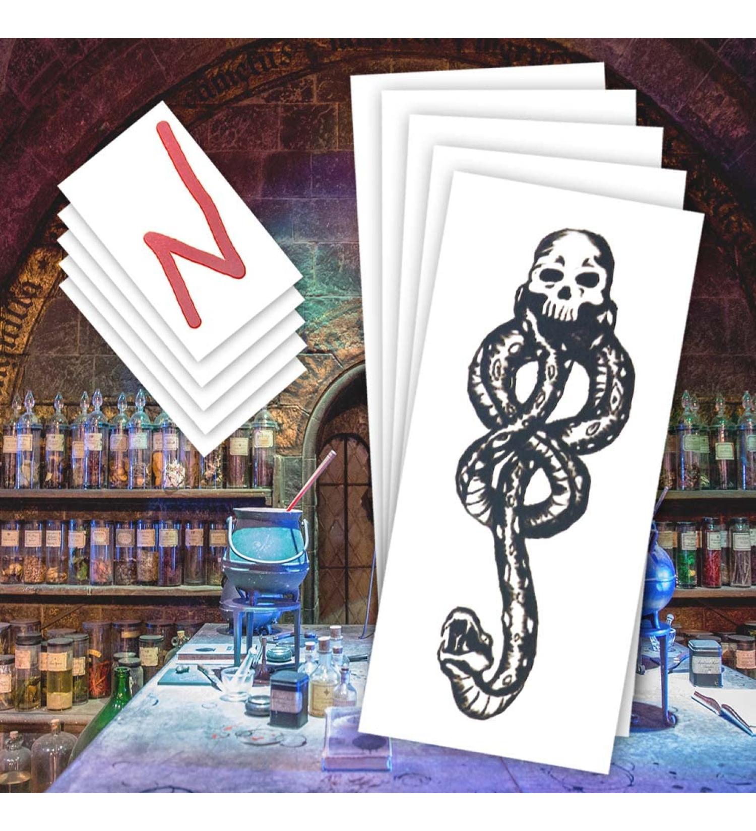 Death Eater & Wizard Scar | 10-Pack | Halloween Costume Ideas | MADE IN THE USA | Skin Safe | Removable