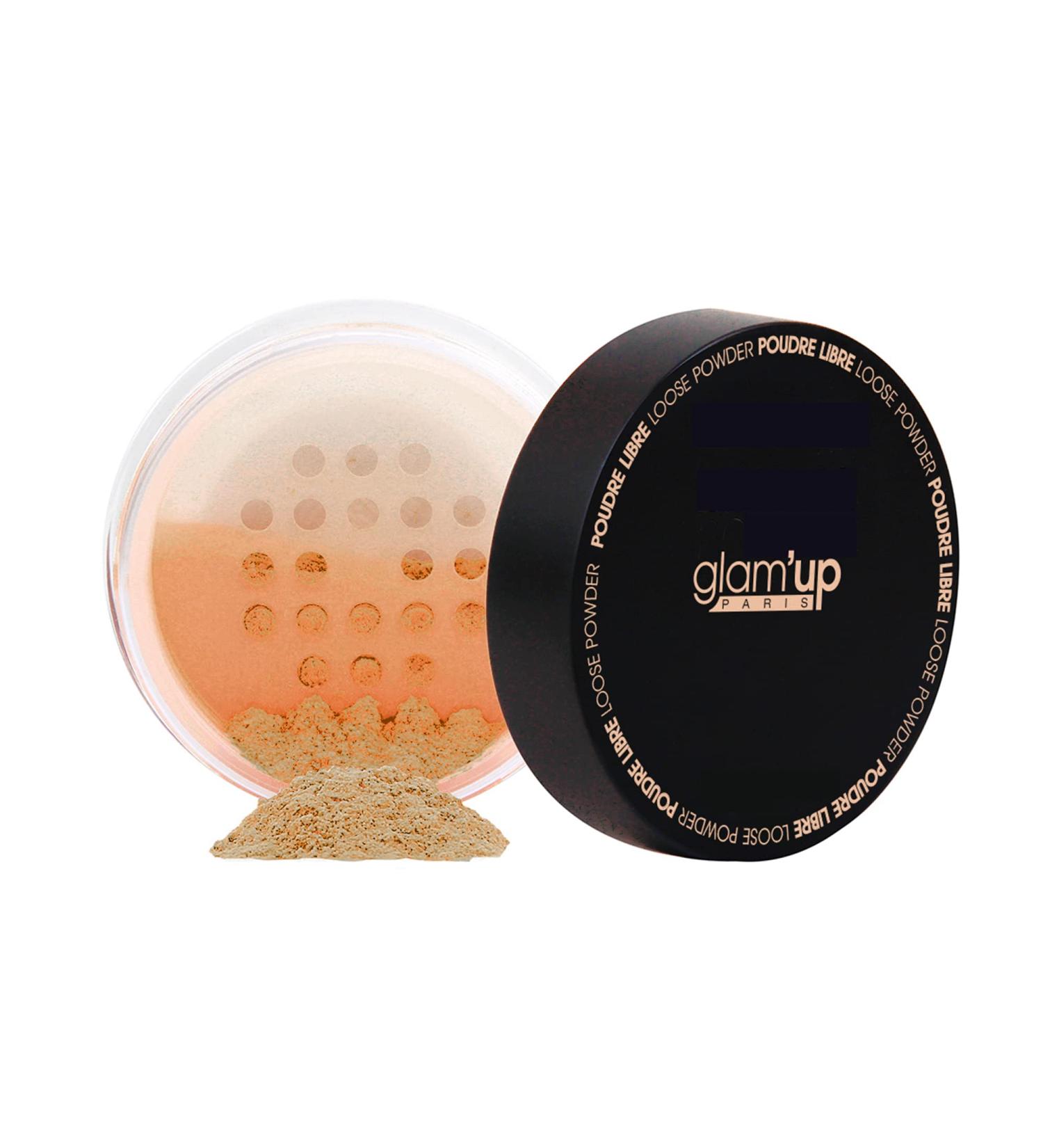 Glam'Up Paris Loose Powder Natural Matte Finish Shine Control Long-Lasting Makeup Airy Texture No. 2 Gold - Buy Online on GoSupps.com