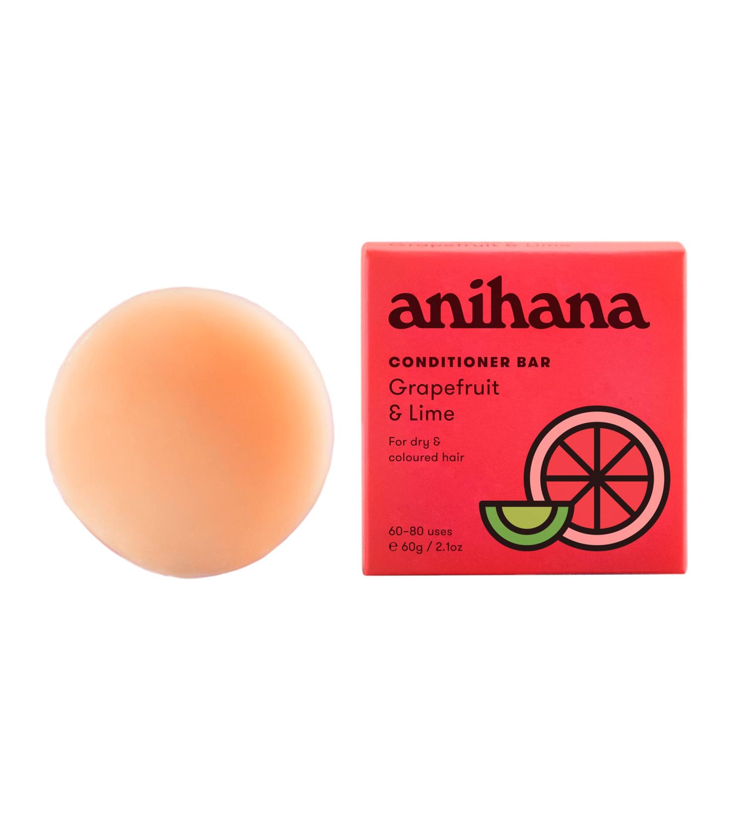 ANIHANA Grapefruit and Lime Conditioner Bar - Softens Dry, Damaged, and Colored Hair - 2.1 oz (Up to 80 Uses) - Buy Online on GoSupps.com