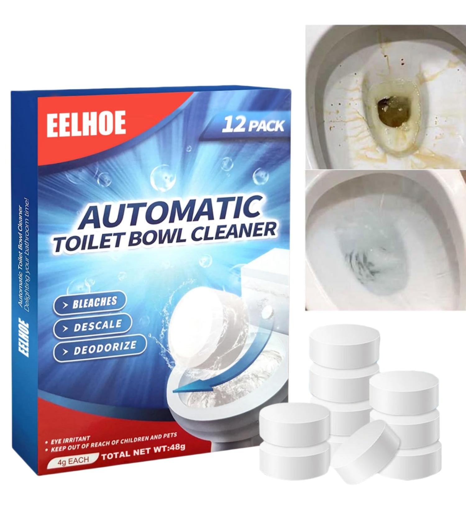 Toilet Bowl Cleaner 12PCS Toilet Cleaner Tablets Toilet Cleaning Toilet Descaler Heavy Duty Toilet Limescale Remover Toilet Cleaner and Descaler Toilet Fresheners Deep Cleaning Toilet Active Tablets - Buy Online on GoSupps.com