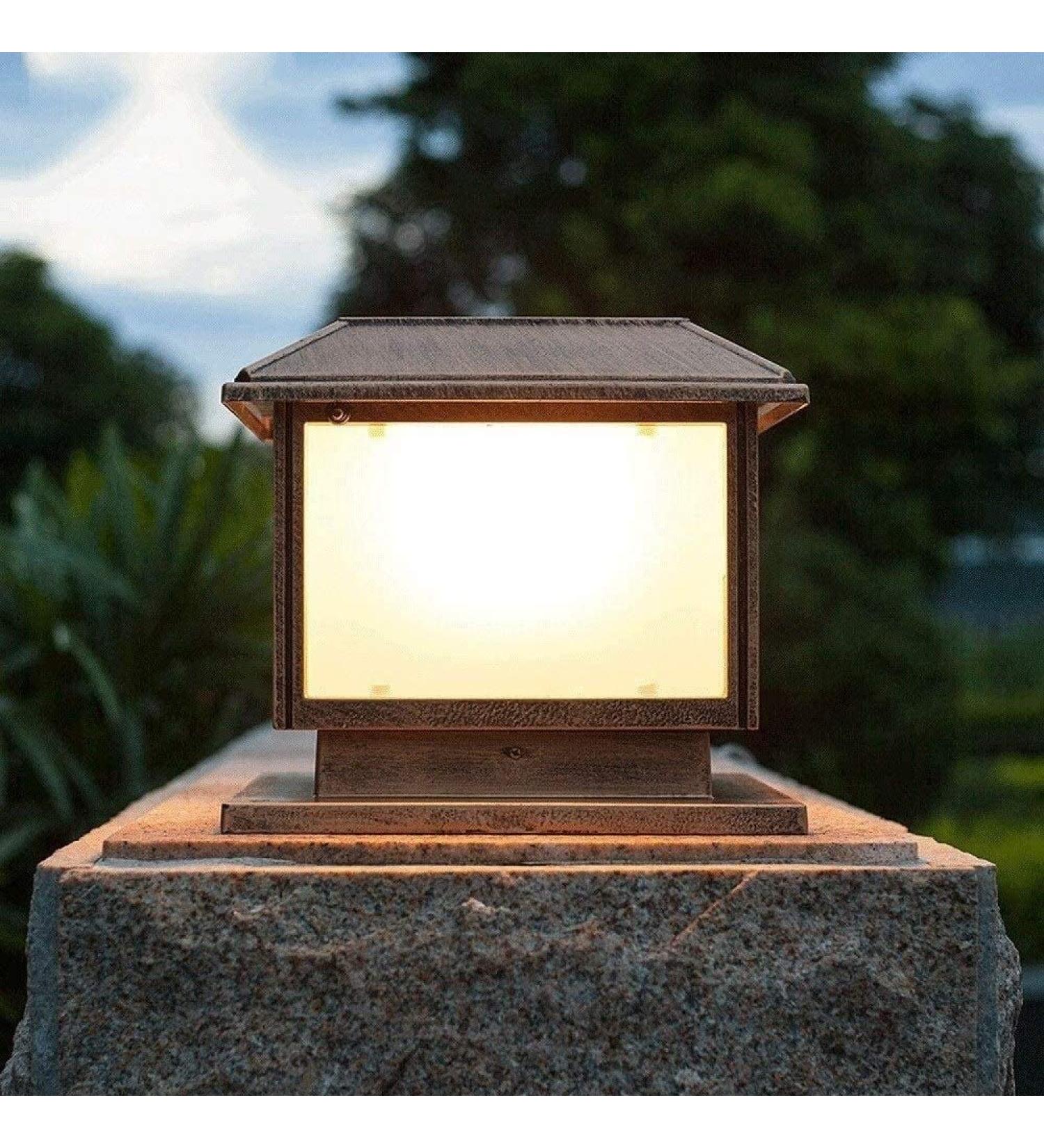 Victorian Solar Outdoor Outdoor Courtyard Garden Decorative Lights Lawn Lights Garden Sensor Light Bronze Finish - Buy Online on GoSupps.com