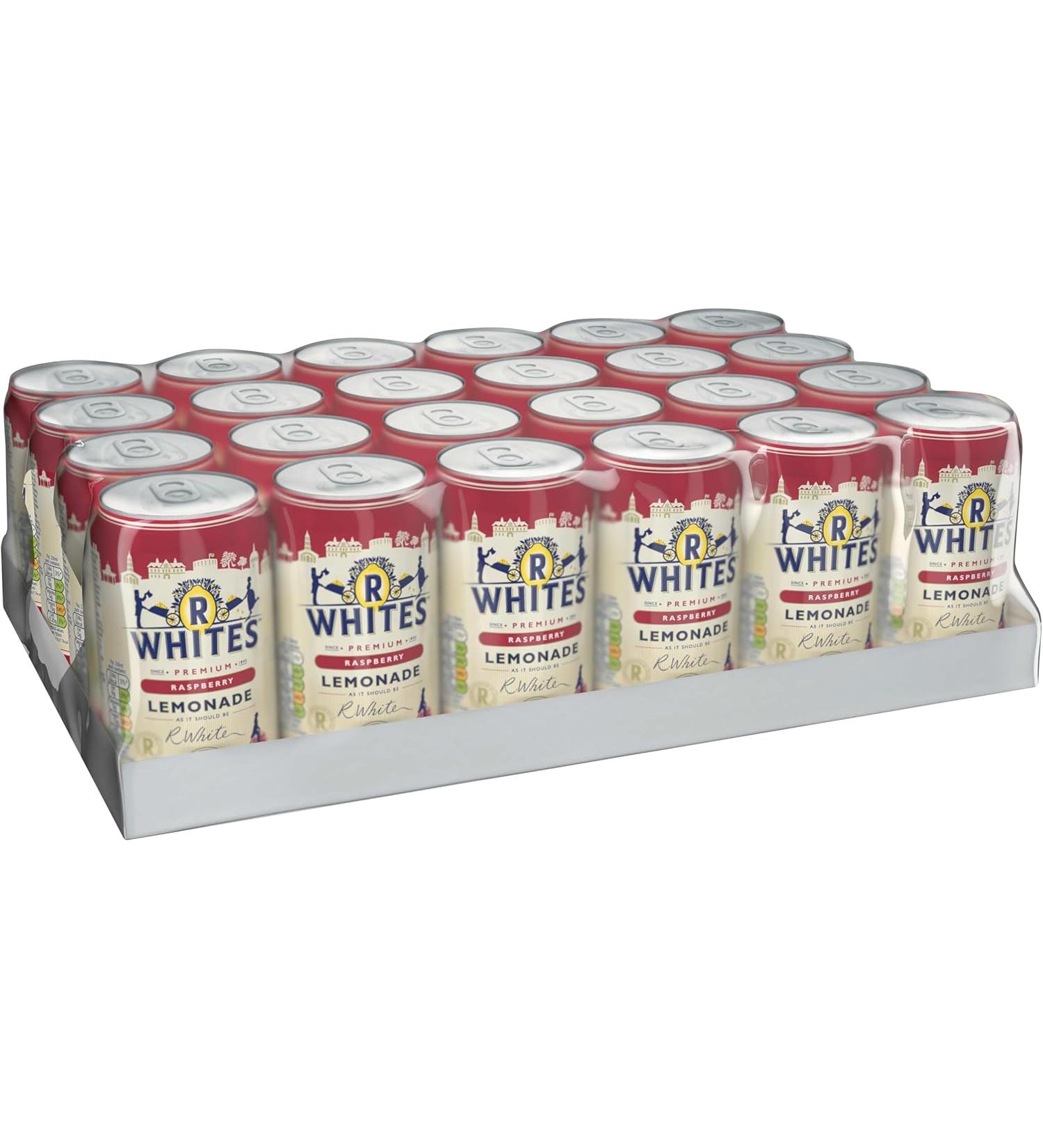 R Whites Premium Raspberry Lemonade 330ml x 24 - Buy Online on GoSupps.com