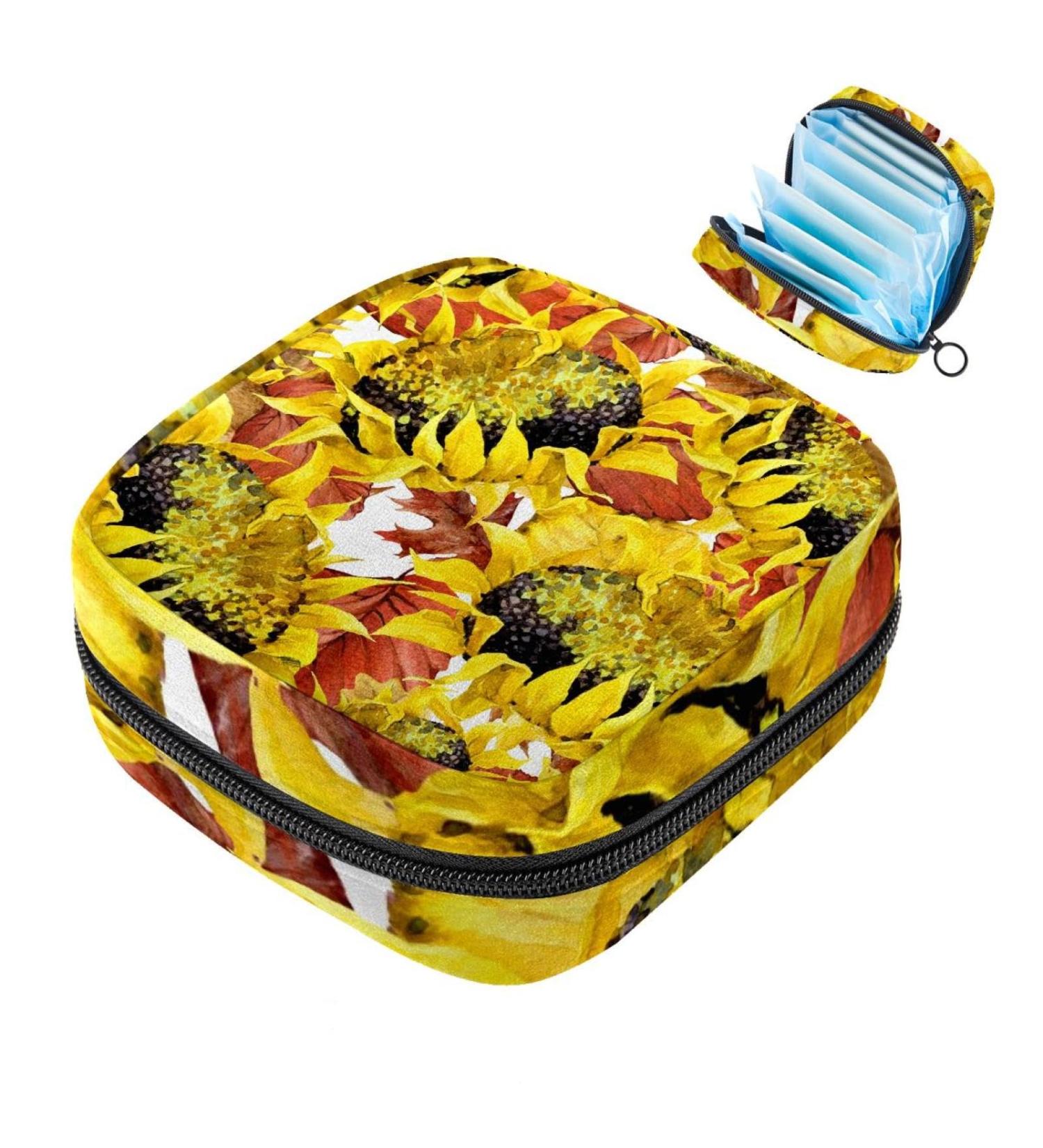 Shop Muooum Menstrual Artery Bag Zipper - Stylish Tampon Collect Bag for Women | Batik Love Heart Design | 4.7x6.6x6.6 in | International Shipping - Buy Online on GoSupps.com