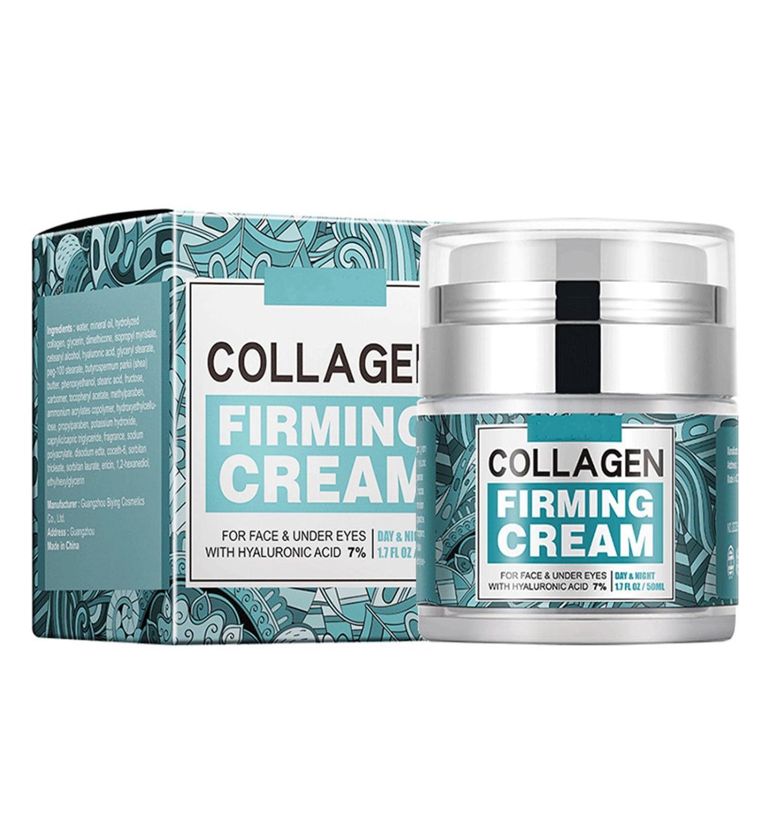 XJBD Collagen Cream Face Moisturizer Skin Firming Cream for Face with Collagen Hyaluronic Acid Anti-Aging Day & Night Cream Lifting and Firming Reduces Wrinkles Dryness For All Skin Types - Buy Online on GoSupps.com